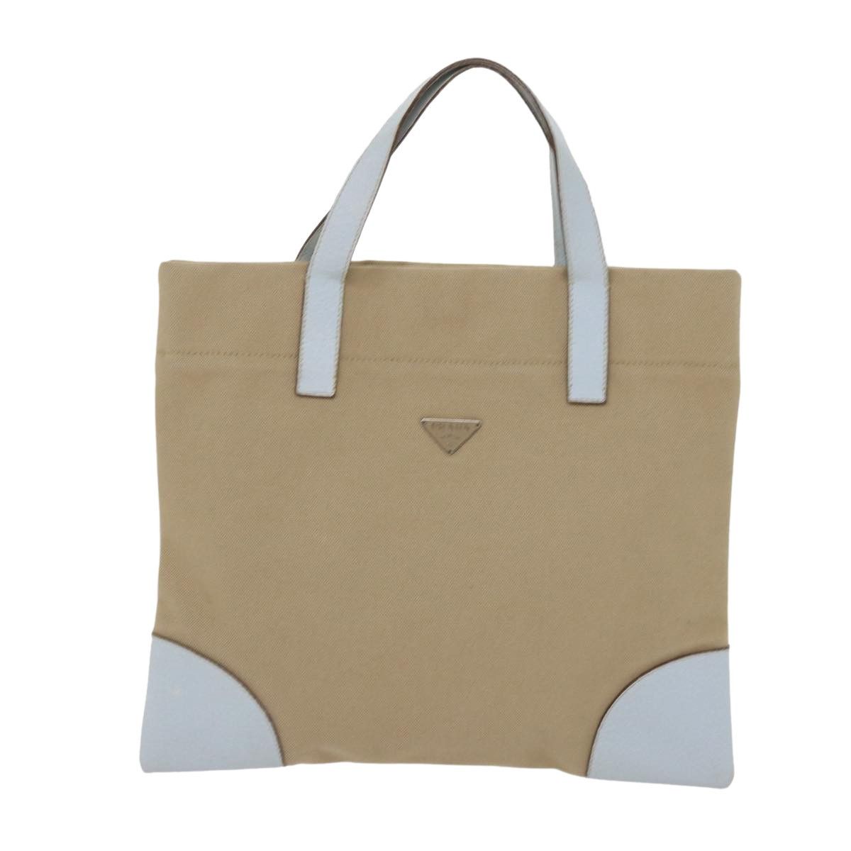 Prada Canapa Beige Canvas Handbag (Pre-Owned) Size ONE SIZE - 1 Thumbnail