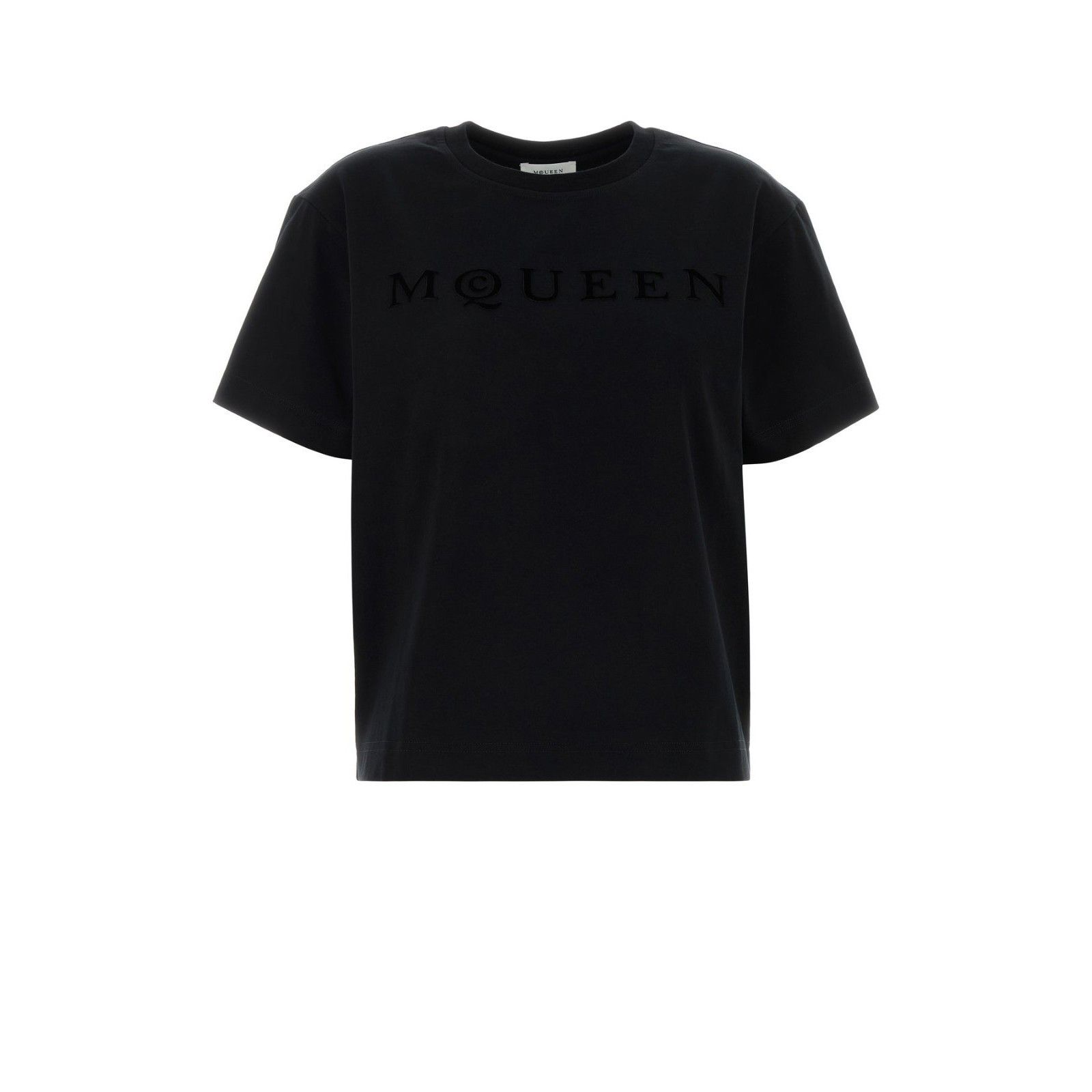 ALEXANDER MCQUEEN Black Cotton T-Shirt New & Authentic (Wome