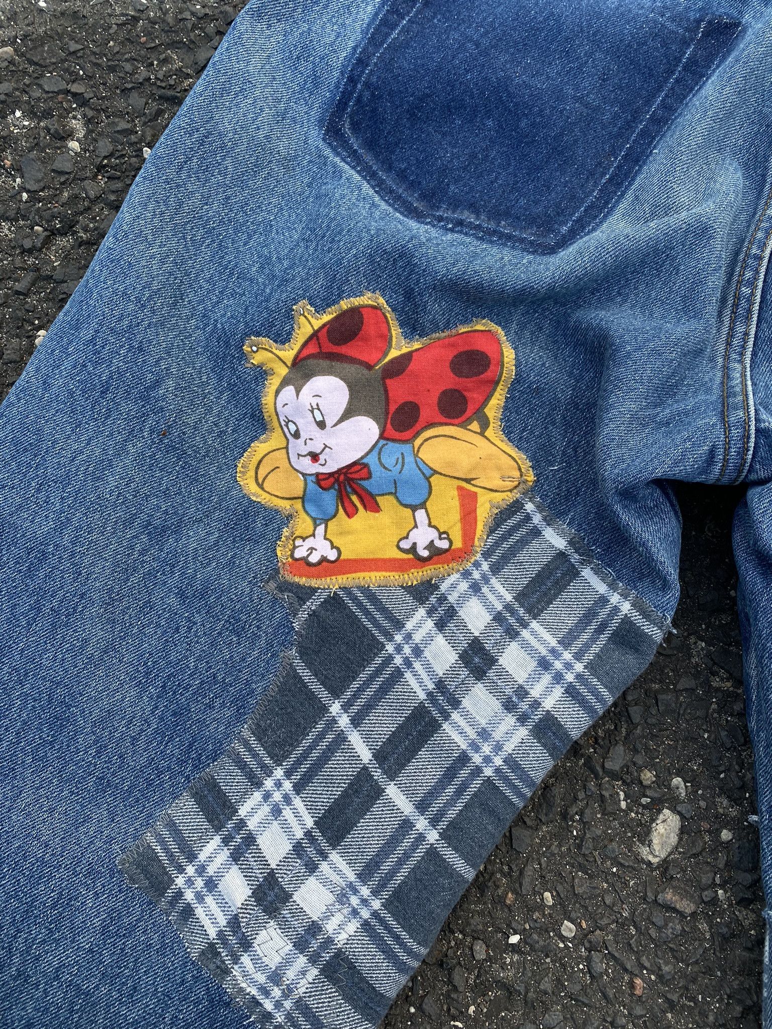Kapital × Undercover × Vintage Vintage Kapital Inspired Baggy Denim Saschiko Patchwork Size US 34 / EU 50 - 14 Thumbnail