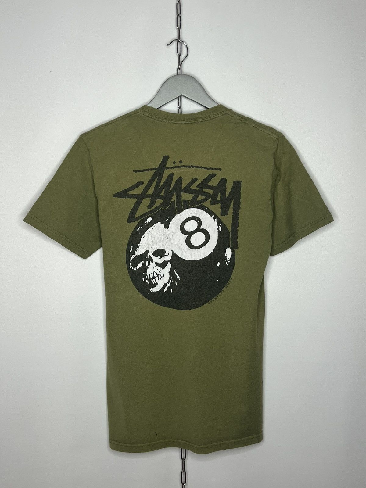 Other 🔥 Vintage Stussy Scull Ball T-Shirt Tee Y2K Streetwear 🔥 Size US S / EU 44-46 / 1 - 1 Thumbnail
