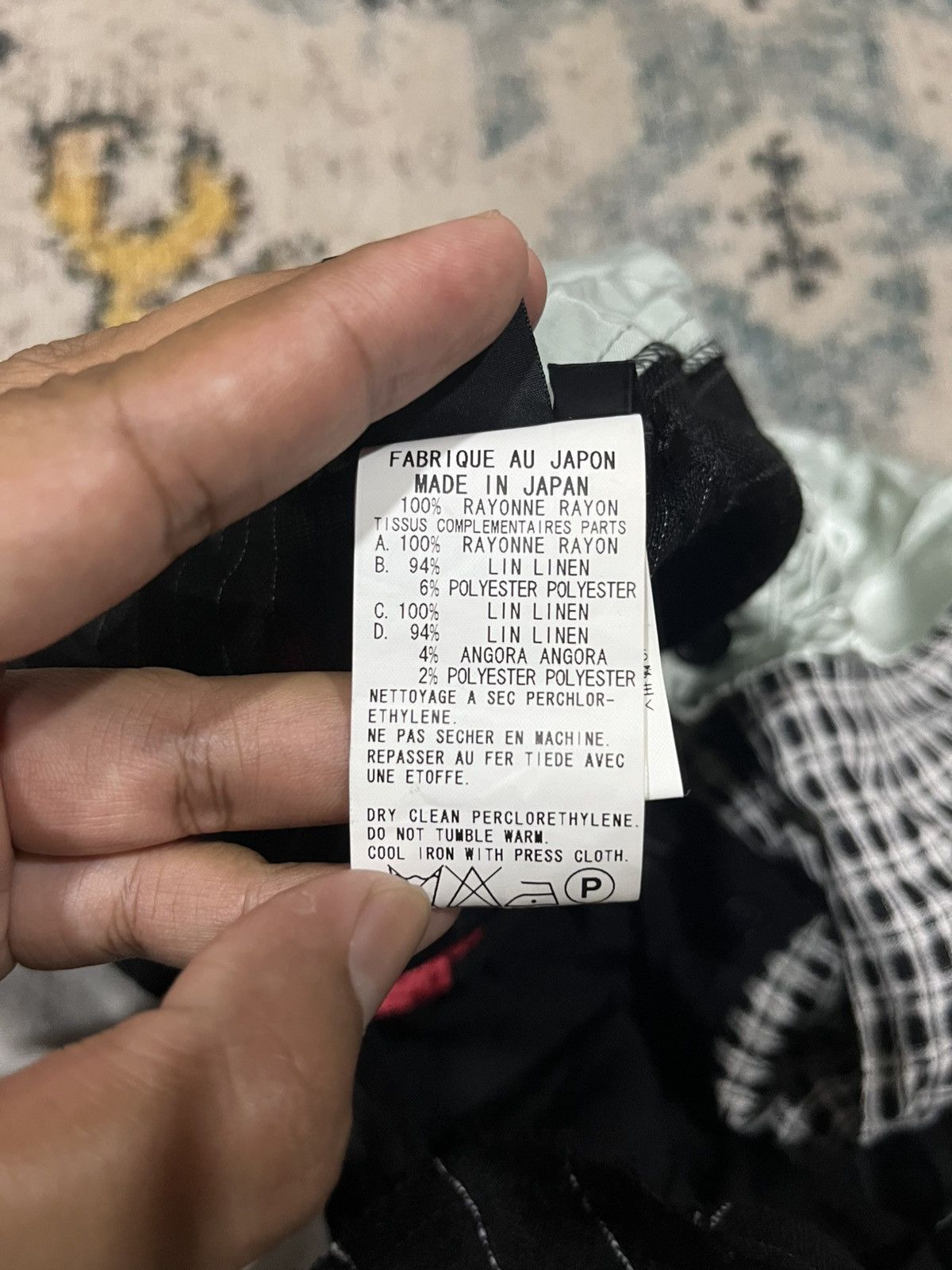 Yohji Yamamoto ‘04 ss Asymmetrical patchwork skirt Size 29" - 7 Thumbnail