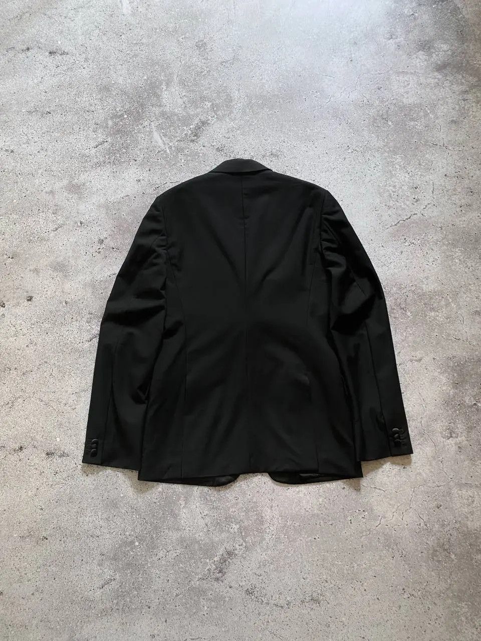 Alexander McQueen RARE ALEXANDER MCQUEEN BLACK WOOL SATIN LAPEL BLAZER Size 38R - 6 Thumbnail
