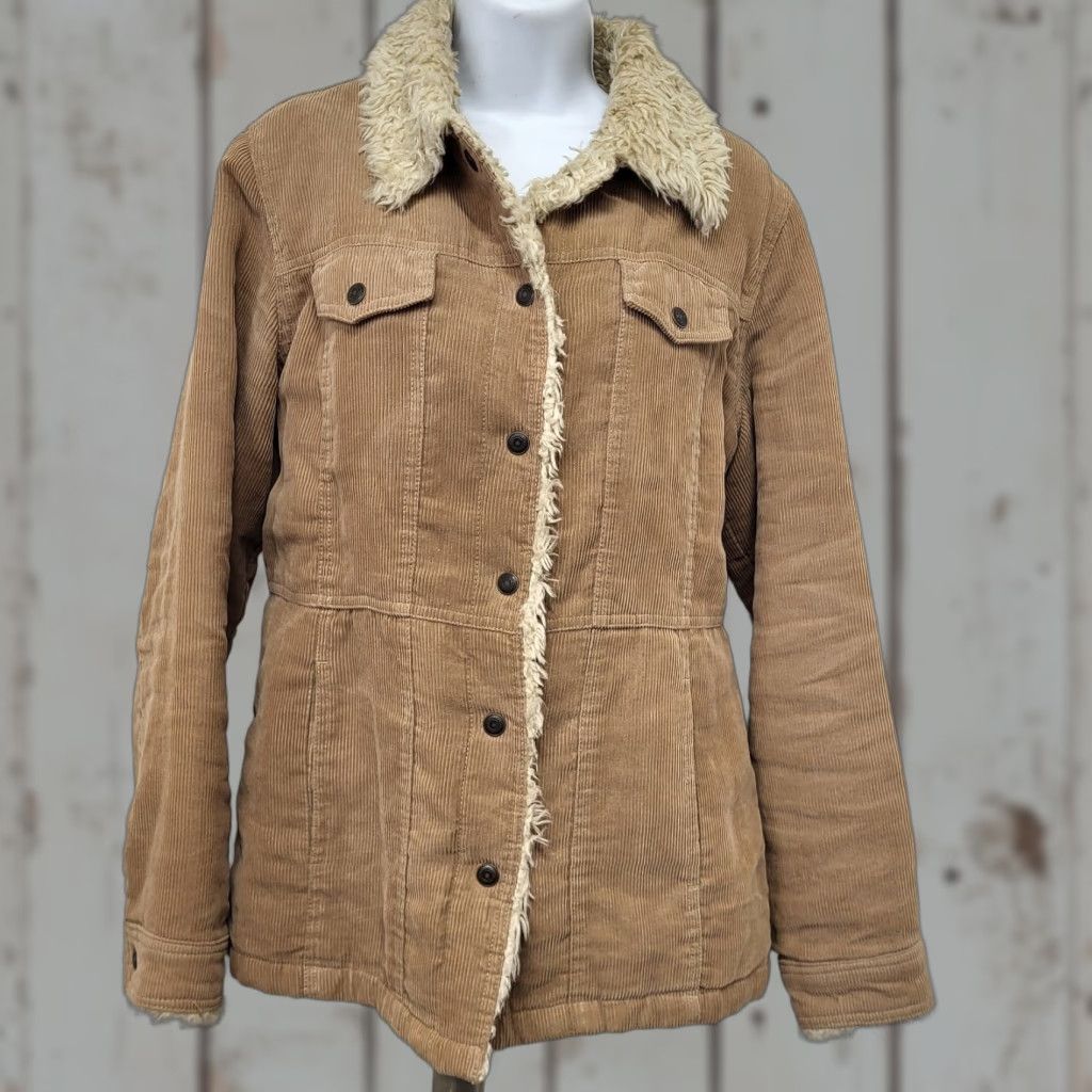 Vintage VINTAGE New York Classics Corduroy Trucker Jacket Women's Medium Faux Fur Y2K Size M / US 6-8 / IT 42-44 - 1 Thumbnail