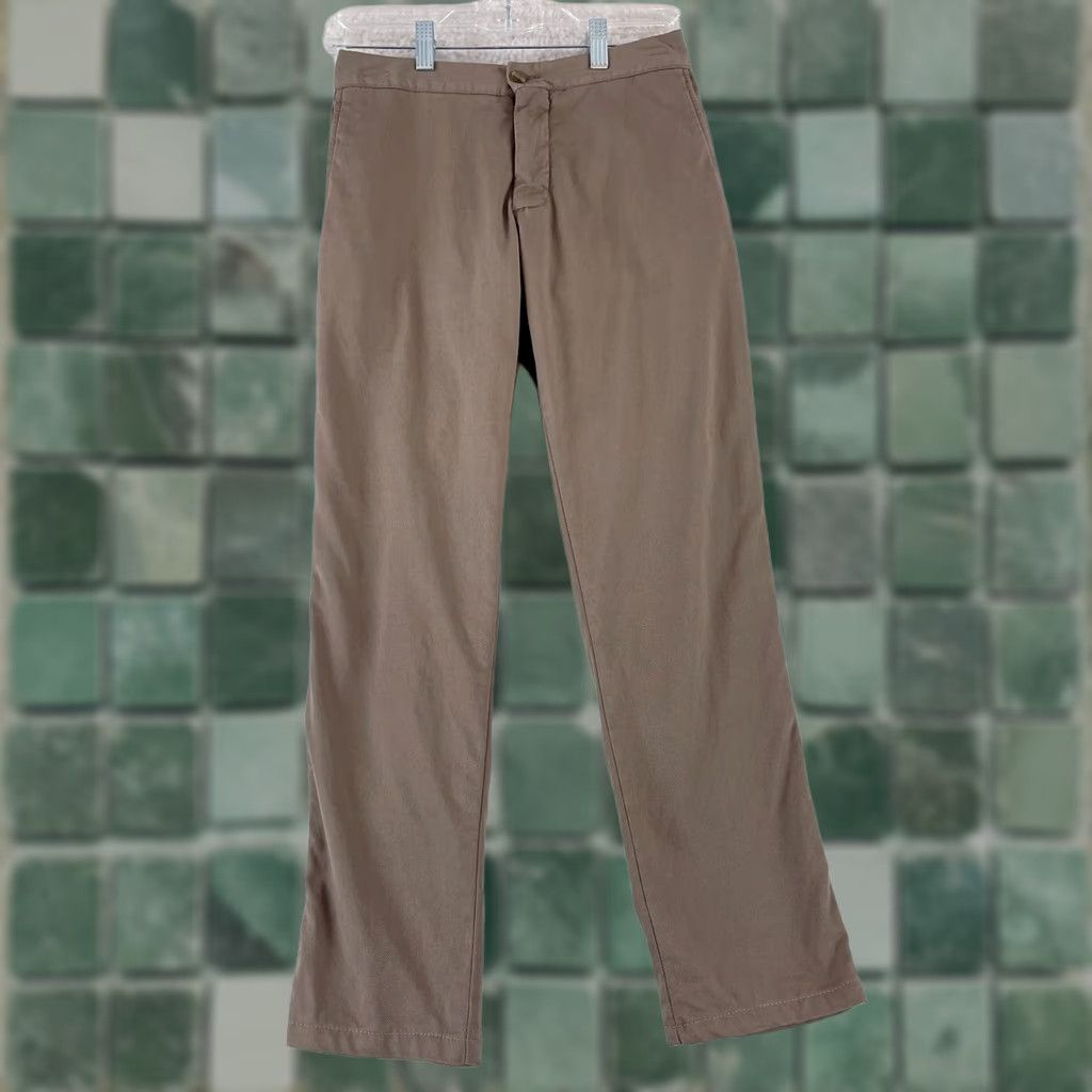 Vintage Ungaro Brown Cropped Straight Leg Pants Womens Medium 44 Cotton Casual Regular Cropped 80s 90s City Mens Women’s Girls Socks Size 32" / US 10 / IT 46 - 1 Thumbnail