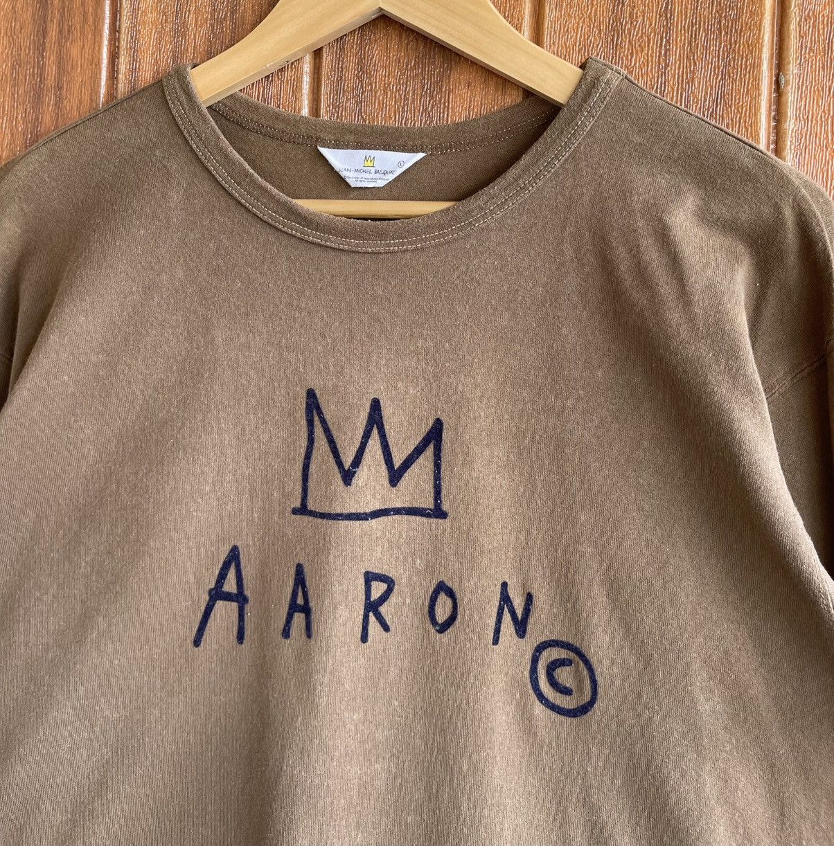 Jean-Michel Basquiat Sun Faded🔥Jean Michel Basquiat🔥Aaron Long Sleeve Tshirt Size US L / EU 52-54 / 3 - 3 Thumbnail