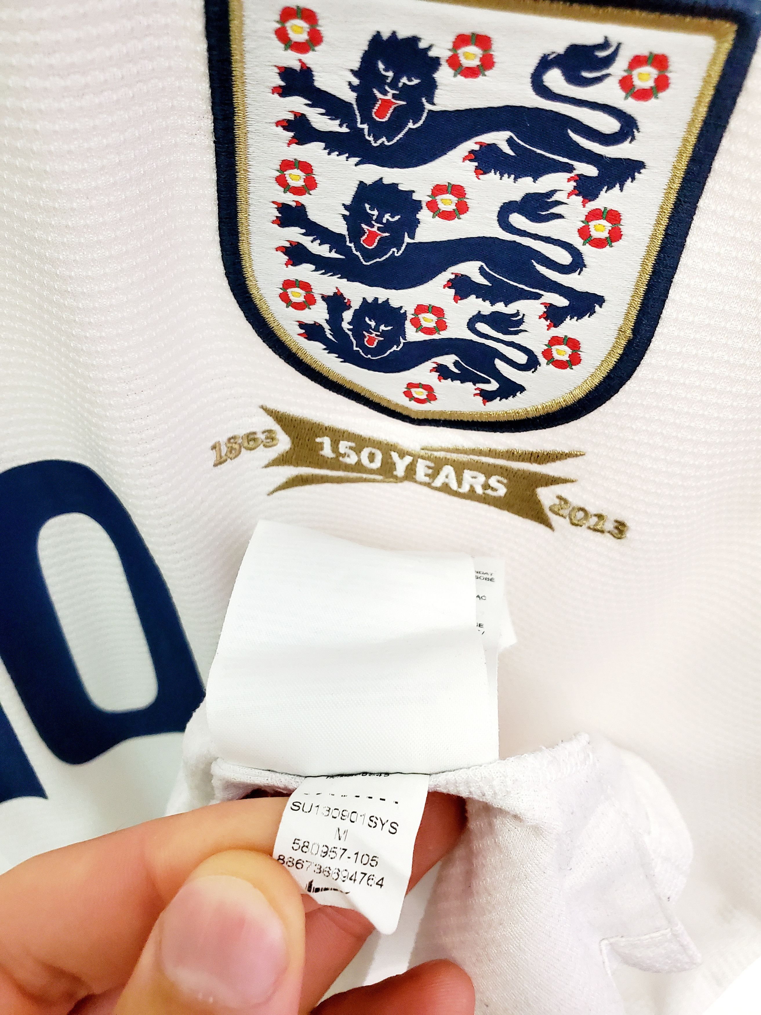 Nike England 150th unniversary #10 Rooney soccer jersey ideal M Size US M / EU 48-50 / 2 - 5 Thumbnail
