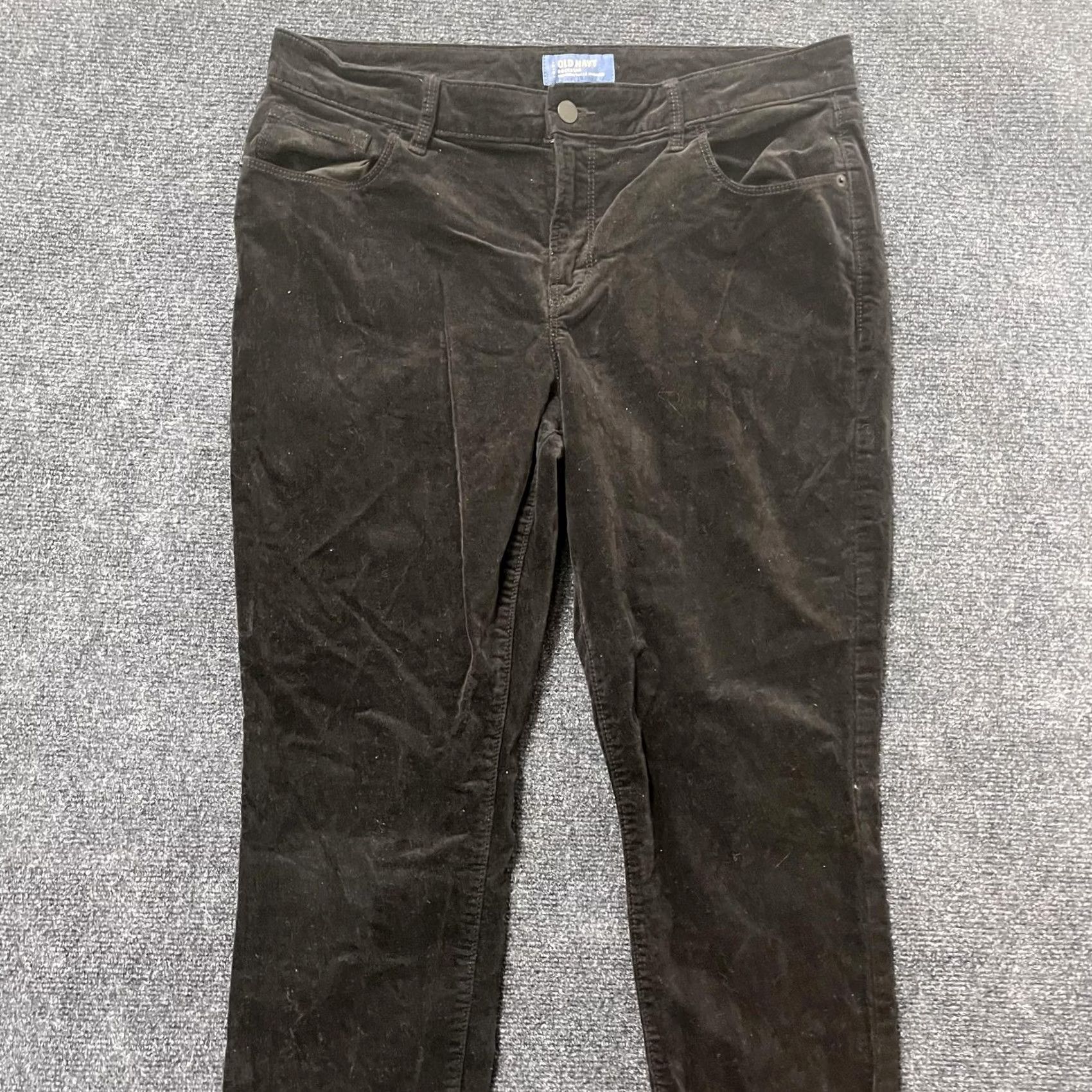 Old Navy Old Navy Rockstar Pants Womens 14 Black Corduroy Skinny Mid Rise Stretch Jegging Pants Women's Casual 14 Regular Black Corduroy Skinny Jegging T85 Size 36" / US 14 / IT 50 - 2 Thumbnail