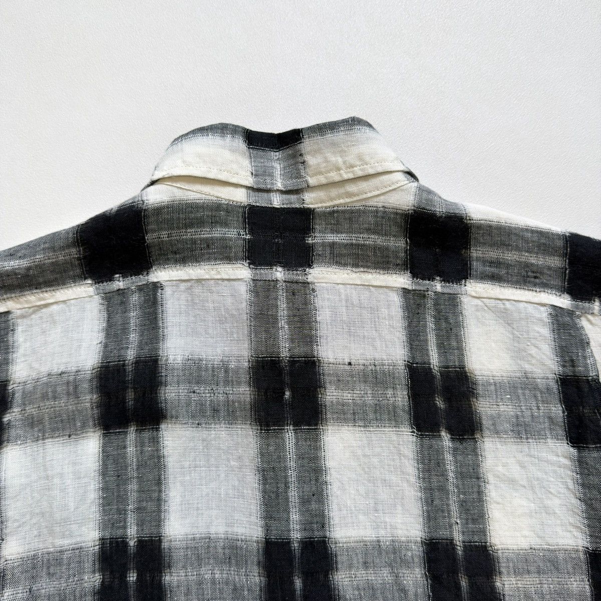 Dries Van Noten Early 2000s ‘Cobweb Weave’ Check Shirt Size US M / EU 48-50 / 2 - 16 Thumbnail
