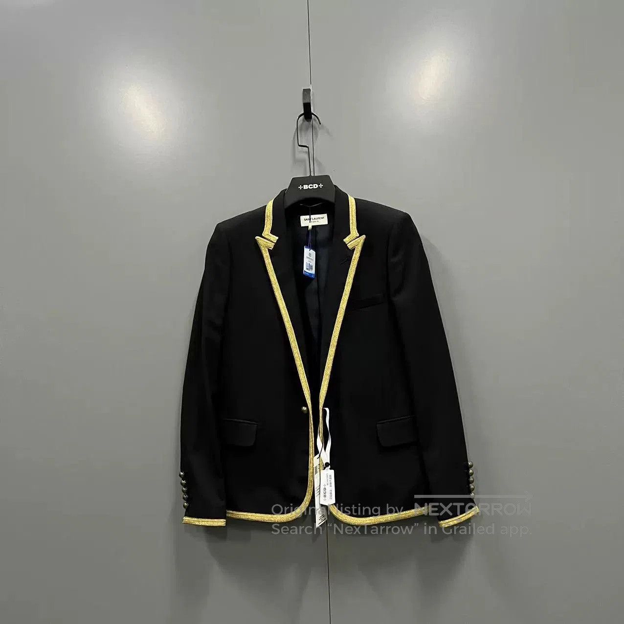 Saint Laurent Paris saint laurent embroidered black blazer jacket. Size US M / EU 48-50 / 2 - 1 Thumbnail