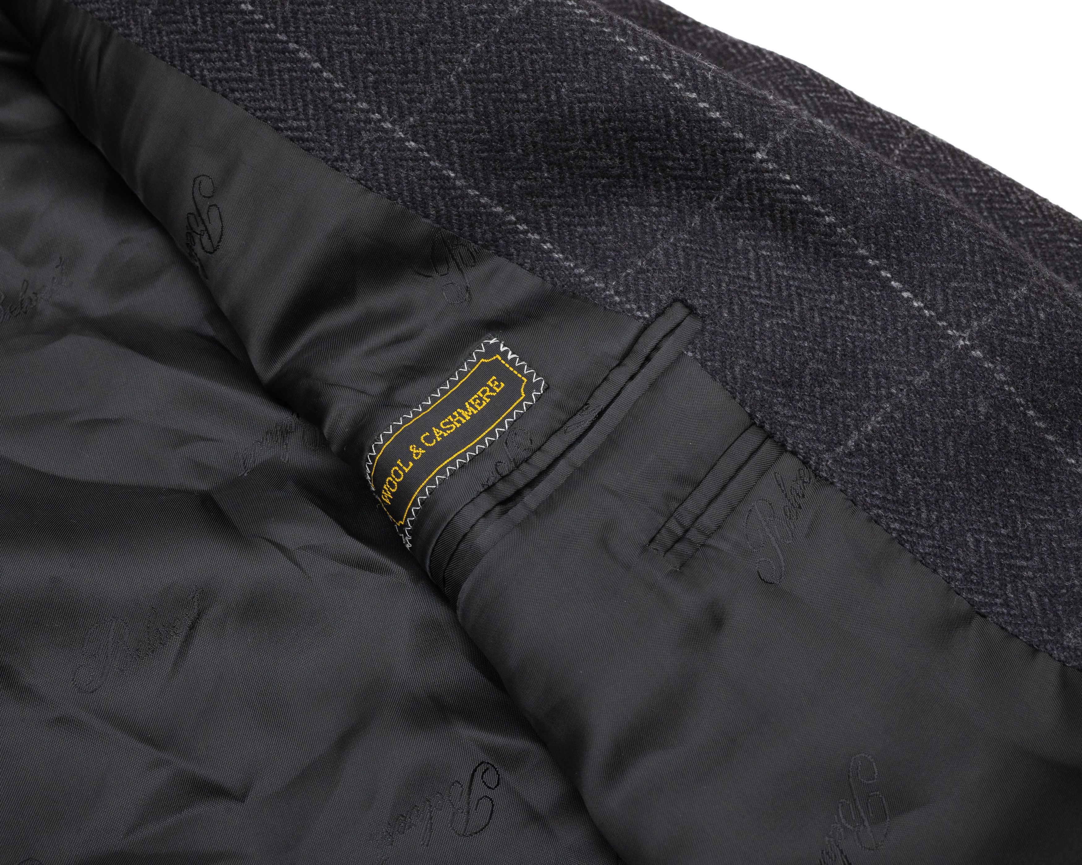 Belvest BELVEST Check Pattern Tailored Wool & Cashmere Jacket Size US L / EU 52-54 / 3 - 7 Thumbnail