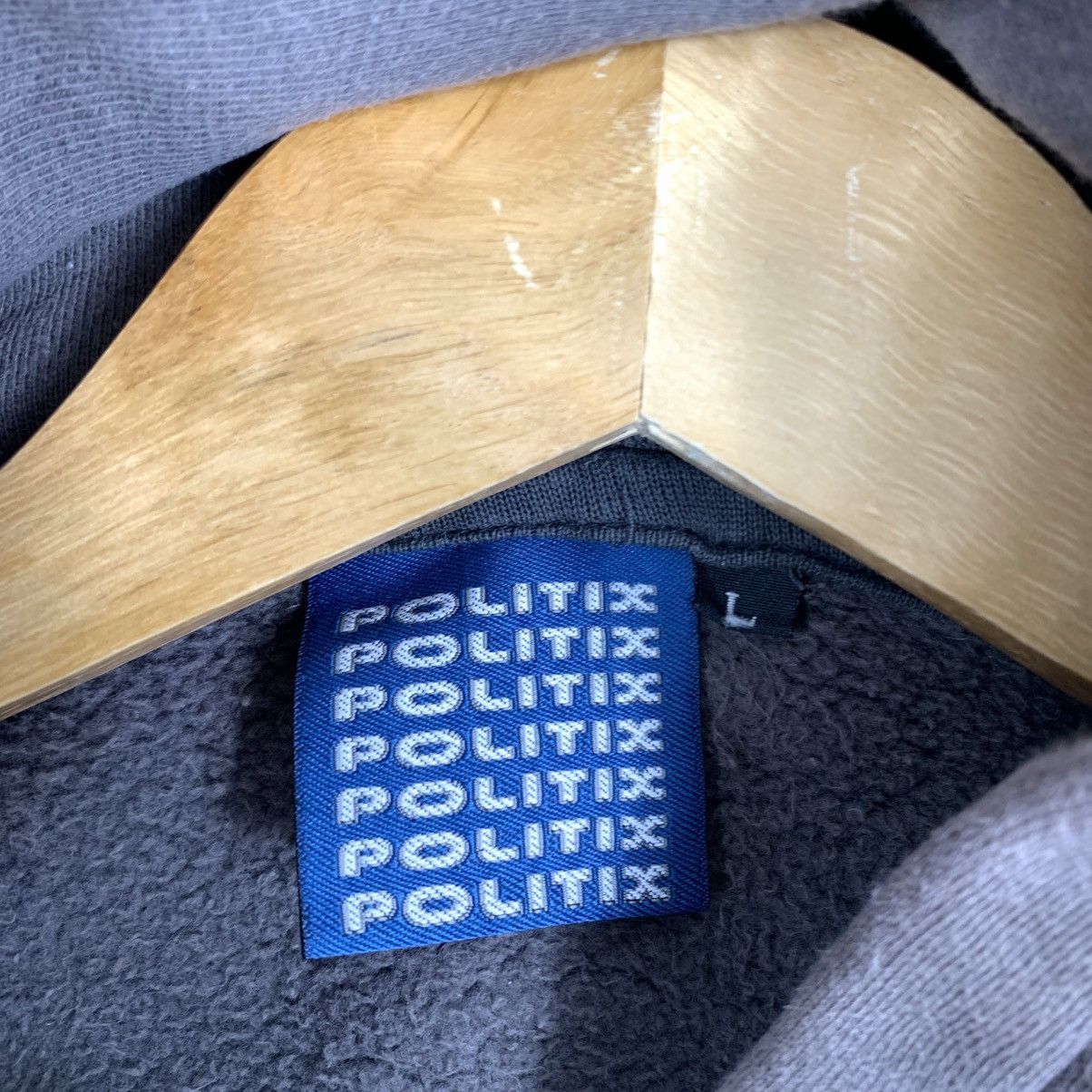 Japanese Brand Vintage POLITIX ERROR Japanese Brand Hoodie Sweatshirt Size US L / EU 52-54 / 3 - 7 Thumbnail