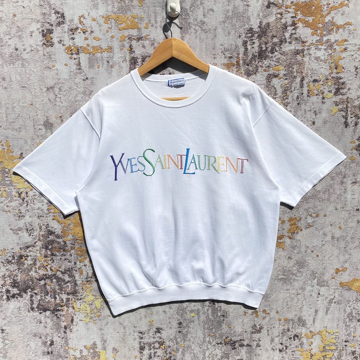 Yves Saint Laurent Vintage Yves Saint Laurent Sweatshirt Embroidery Spellout Size US S / EU 44-46 / 1 - 1 Thumbnail