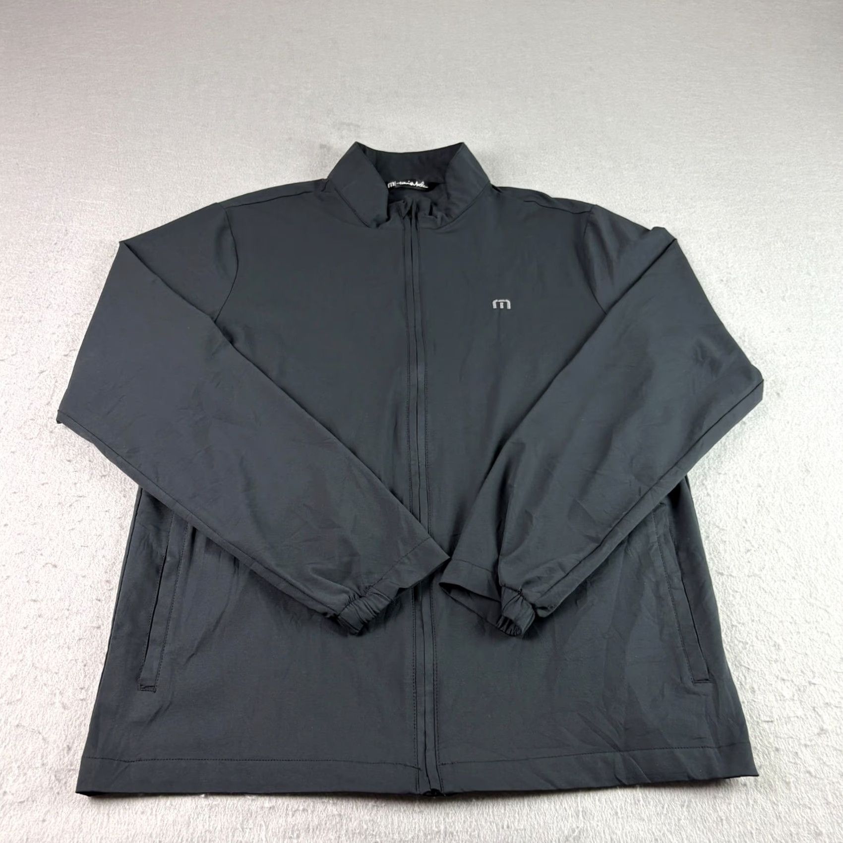 TravisMathew Travis Mathew Surfside Jacket Mens M Black Windbreaker Full Zip Golf Jacket Size US M / EU 48-50 / 2 - 2 Thumbnail