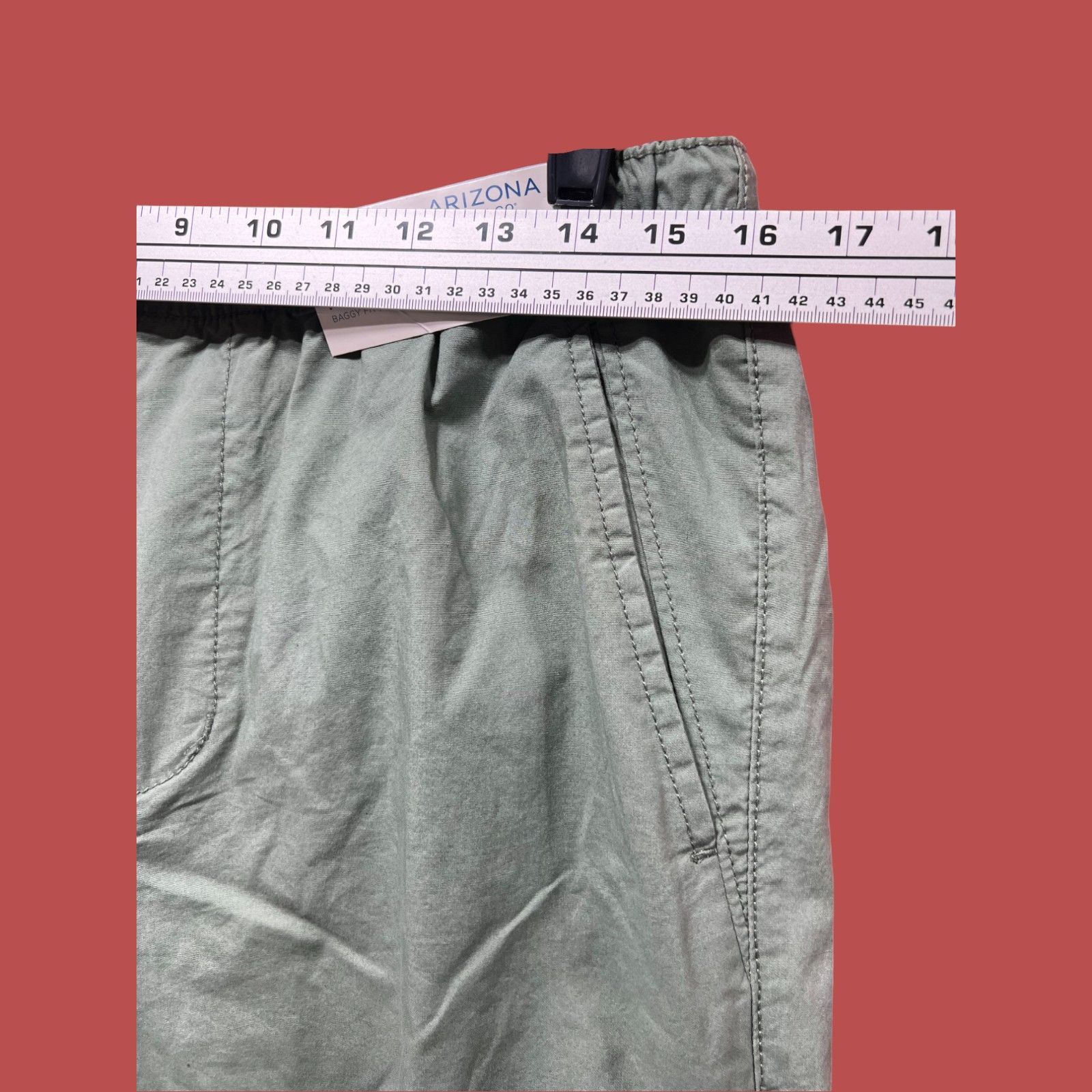 Arizona Jean Co. Arizona - Men's Drawstring Waist Baggy Fit Cargo Pant - Gree Size ONE SIZE - 5 Thumbnail