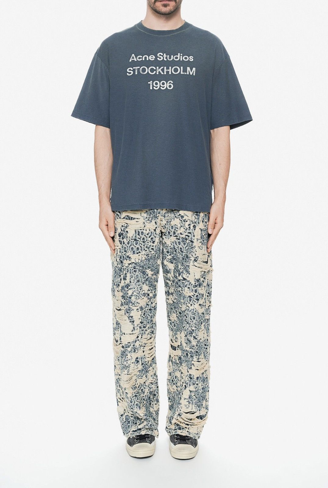 Acne Studios Acne Studios Stockholm 1996 Distressed T-Shirt Size US XL / EU 56 / 4 - 4 Thumbnail