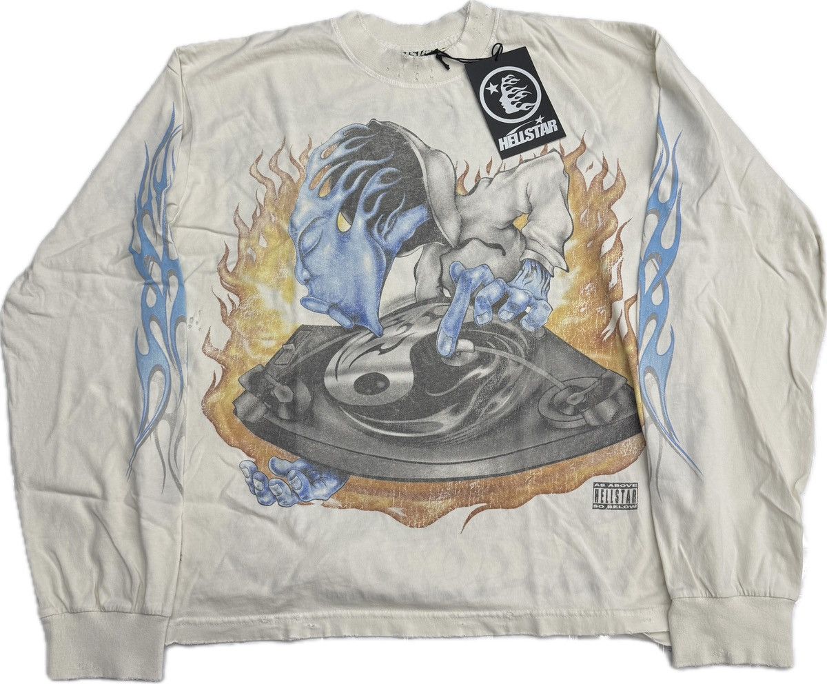 HELLSTAR Hellstar DJ Reverse Long Sleeve T-shirt Size US S / EU 44-46 / 1 - 1 Thumbnail