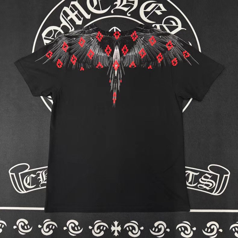 Marcelo Burlon Marcelo Burlon Classic Black & Red Wings Q10 Size US XS / EU 42 / 0 - 2 Thumbnail
