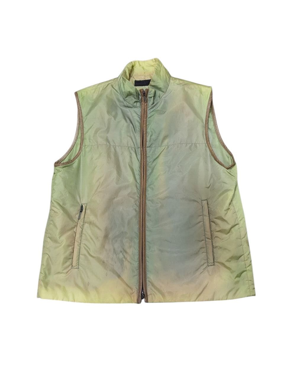 Comme Ca Ism COMMECADU MEN DYED FADED COLOR PATTERN SLEEVELES ZIPPER VEST Size US S / EU 44-46 / 1 - 1 Thumbnail