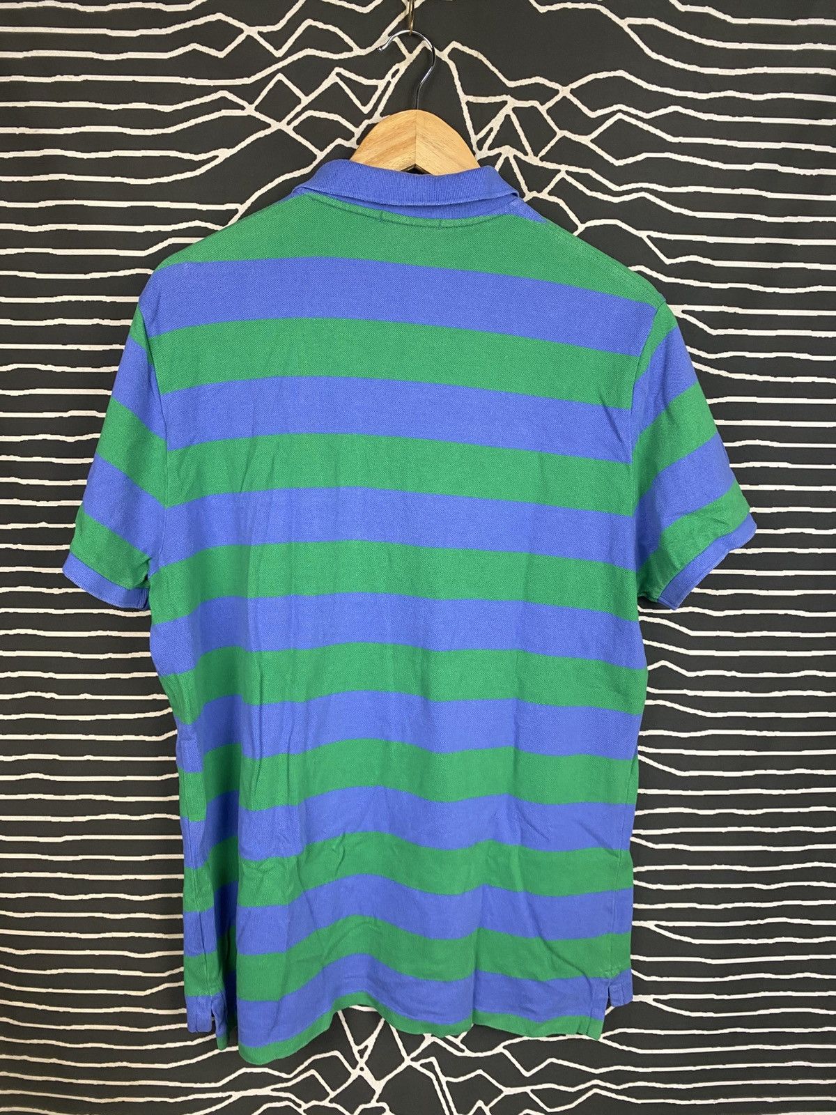 Polo Ralph Lauren Polo Ralph Lauren Striped Mesh Polo Shirt in Blue and Green Size US L / EU 52-54 / 3 - 2 Thumbnail