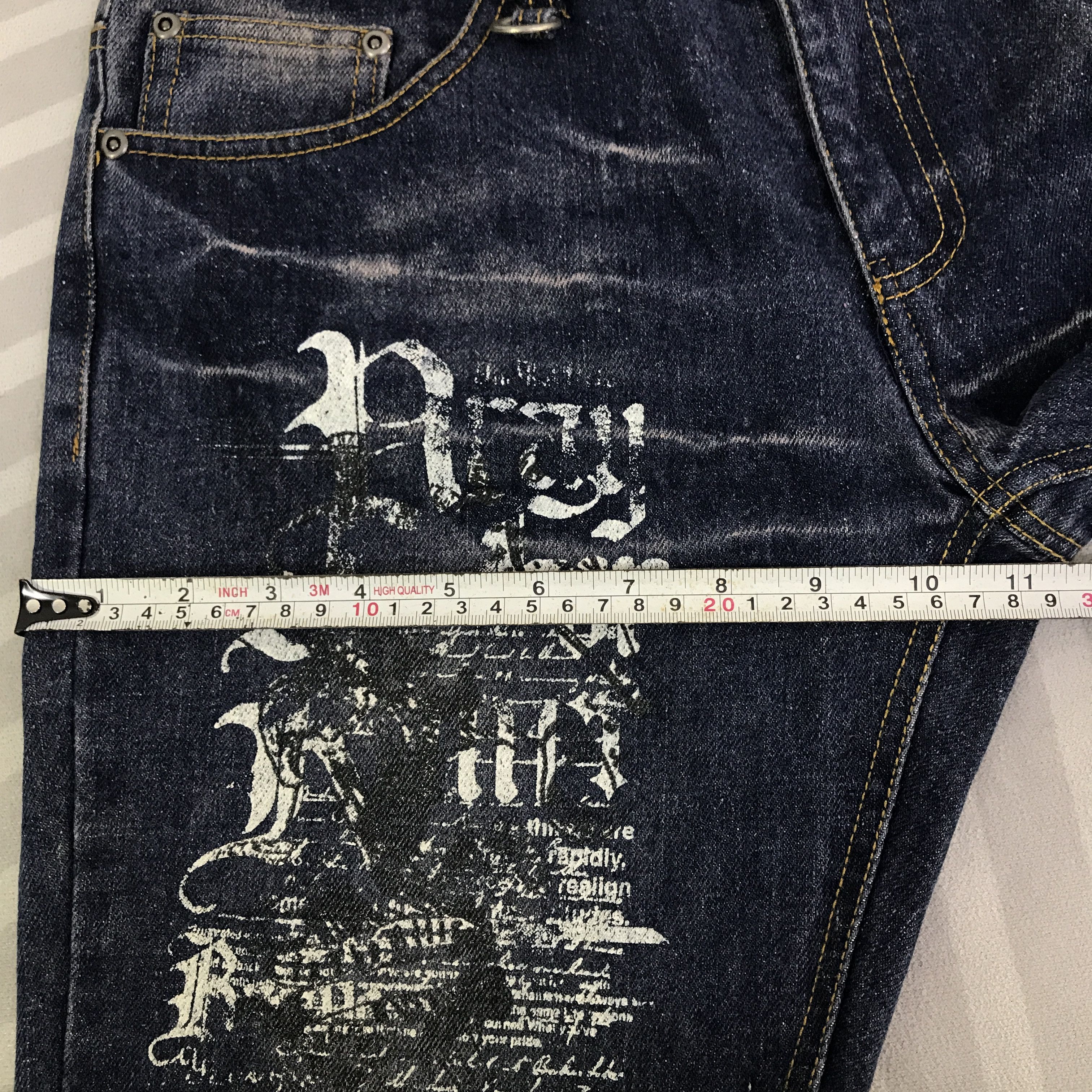 In The Attic Vintage In The Attic Japan Punk Jeans denim pantsK118B14 Size US 30 / EU 46 - 9 Thumbnail