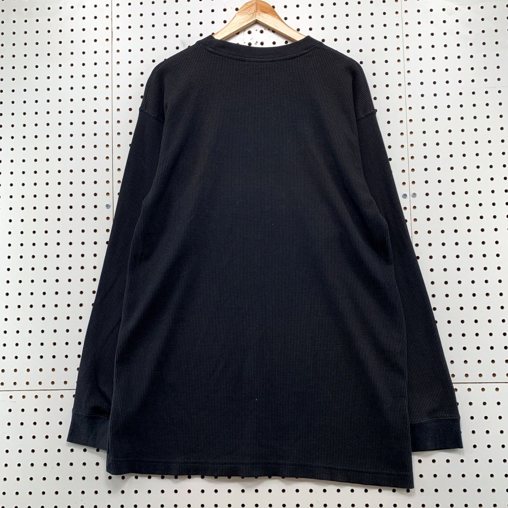 Southpole VINTAGE Southpole T Shirt Mens 3XL Black 90s Thermal Long Sleeve Graphic Print Crew Neck MCMXCI Logo Relaxed Fit Size US XXL / EU 58 / 5 - 3 Thumbnail