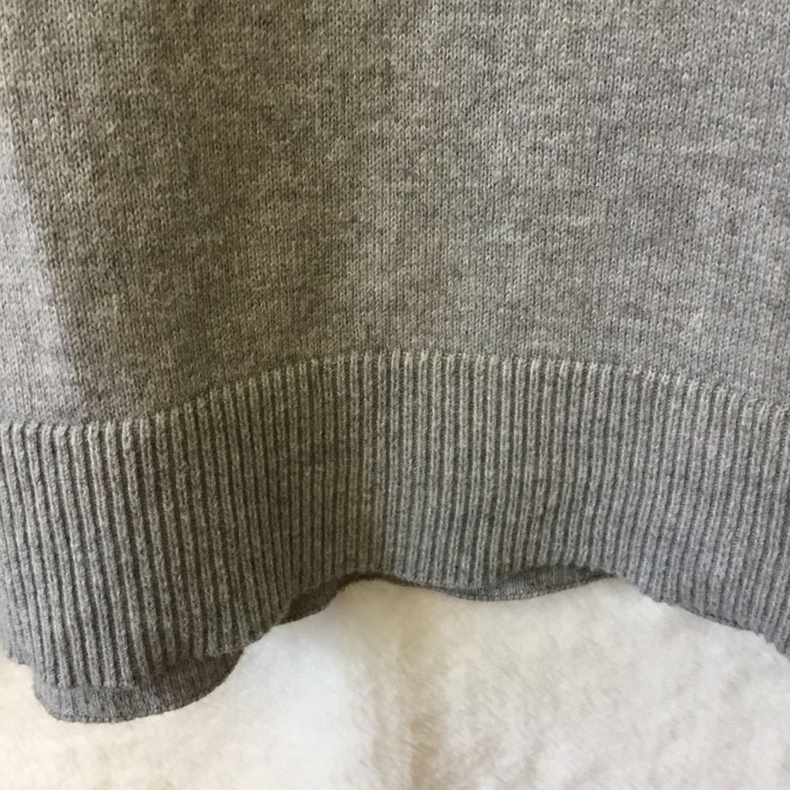 Abercrombie & Fitch Abercrombie & Fitch Gray Cotton/Cashmere Turtleneck Sweater Size M / US 6-8 / IT 42-44 - 4 Thumbnail