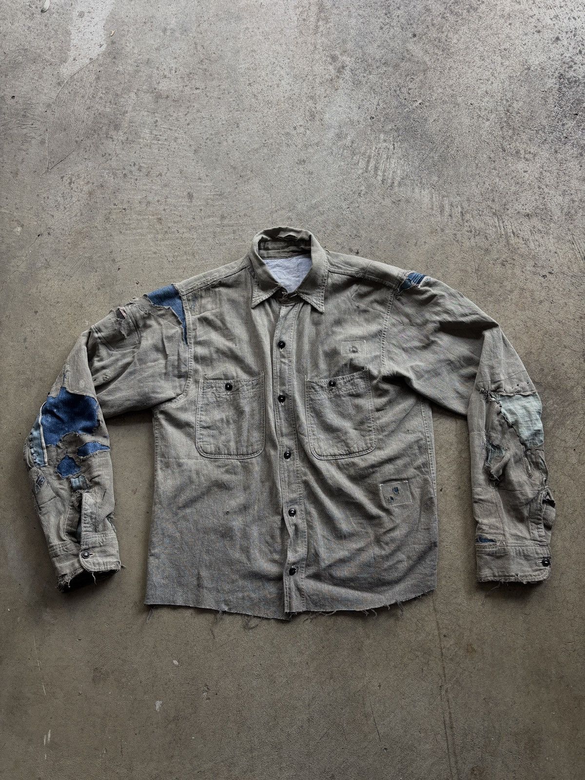 Other Vintage reconstructed work shirt Size US S / EU 44-46 / 1 - 1 Thumbnail