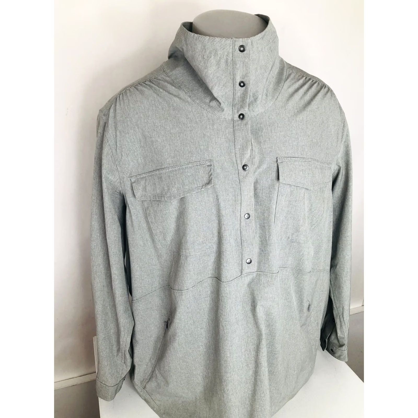 Duluth Trading Company DULUTH TRADING CO Womens Jacket 1X Snap SURVIVOR TUNIC Gray Outdoor Vented Jacket Women XS? 1X Size XL / US 12-14 / IT 48-50 - 3 Thumbnail