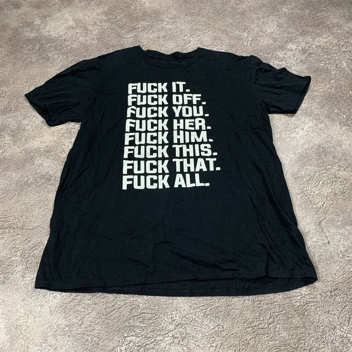 Vintage Vintage Y2K Graphic Tee Slogan Print Streetwear Punk Slim L Size US L / EU 52-54 / 3 - 2 Thumbnail