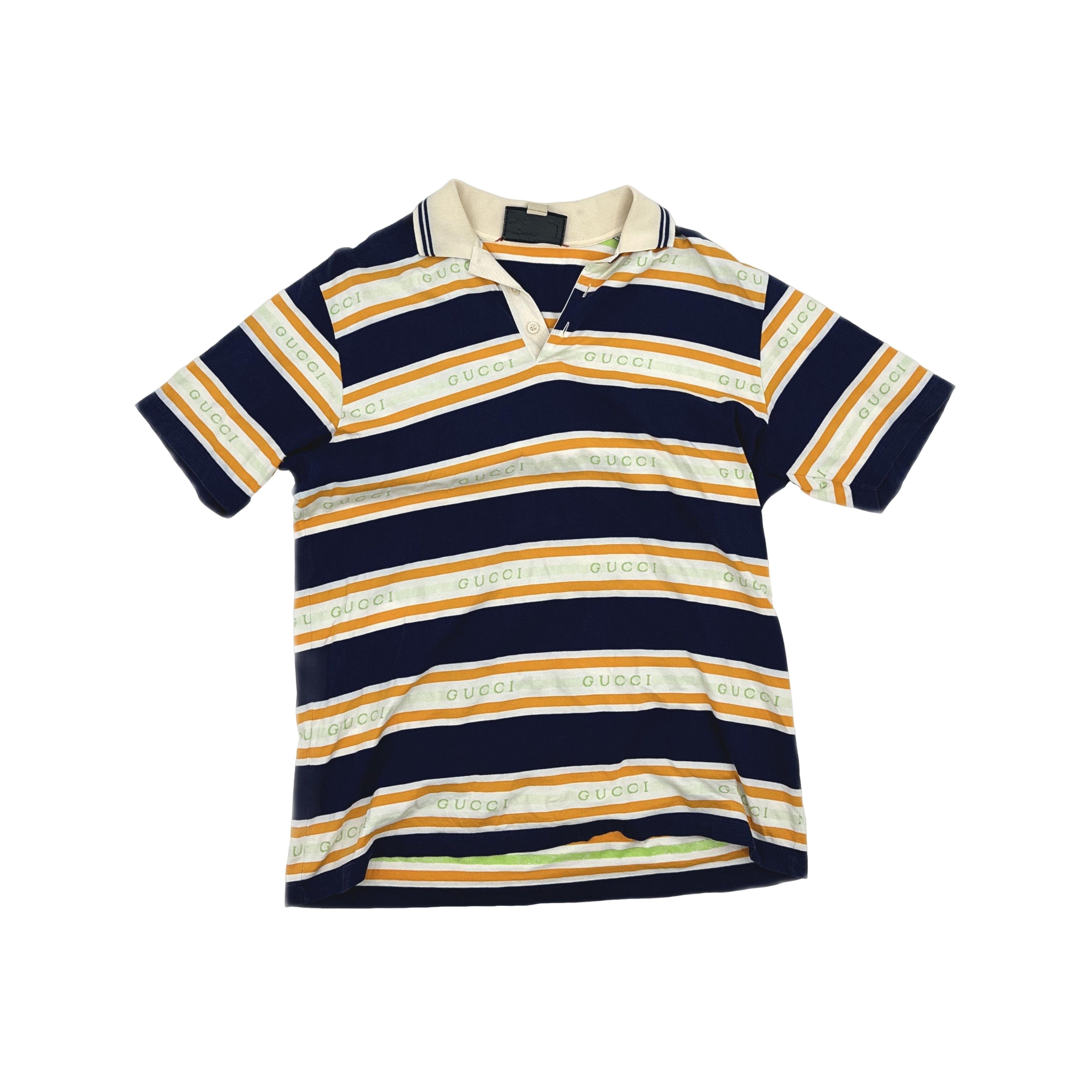 Gucci Gucci Striped Logo Jacquard Polo Shirt XL Size US XL / EU 56 / 4 - 1 Thumbnail