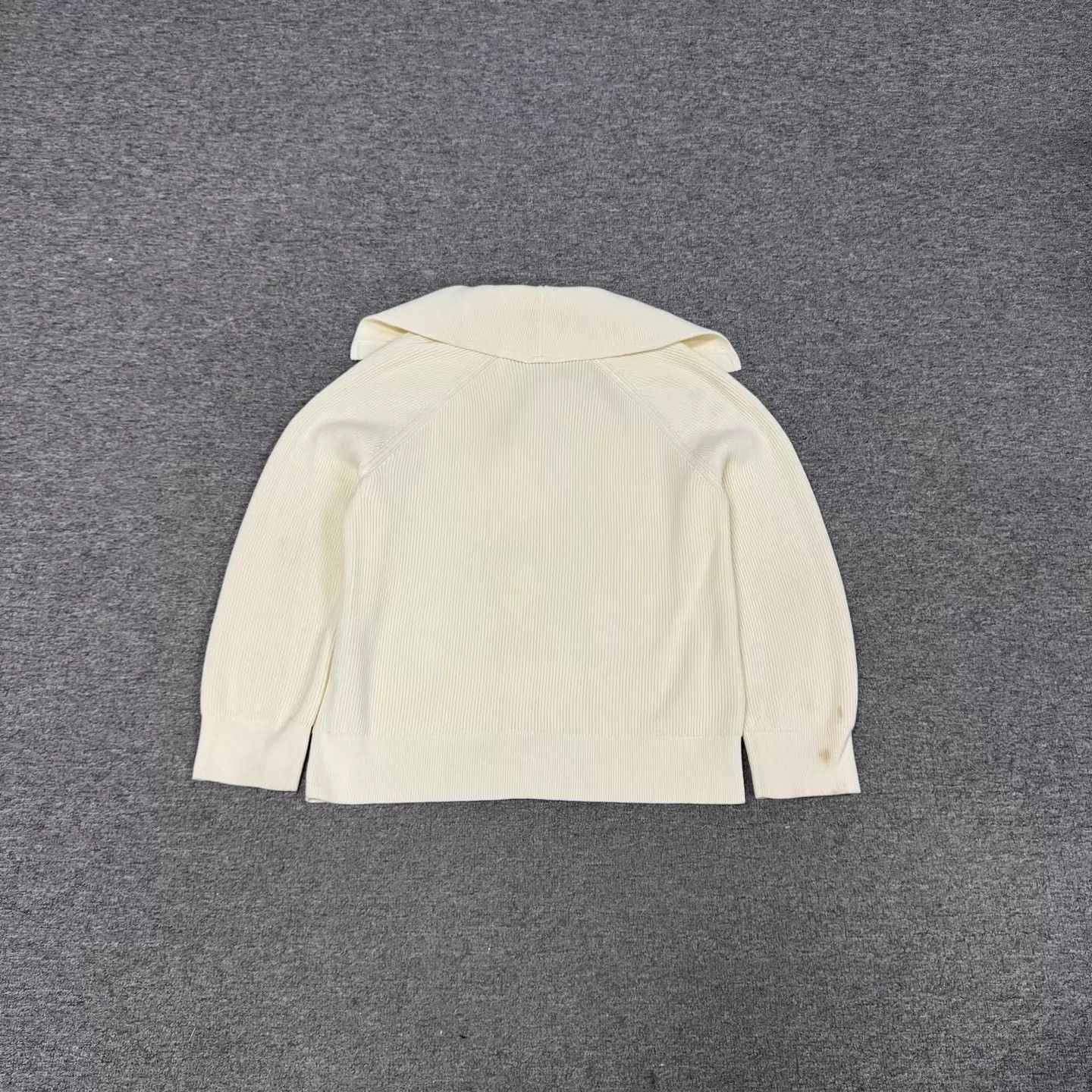 Bottega Veneta BV cream knit cardigan large lapel gold buttons M Size M / US 6-8 / IT 42-44 - 2 Thumbnail