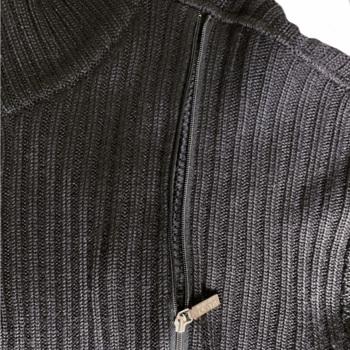 Designer × Versace Versace Quarter Multi Zip 3d knit Sweater 2000s Italy Size US XL / EU 56 / 4 - 4 Thumbnail