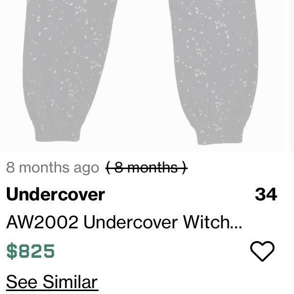 Undercover AW02 Witches Cell Division Black Cross Sweatpants Size US 32 / EU 48 - 8 Thumbnail