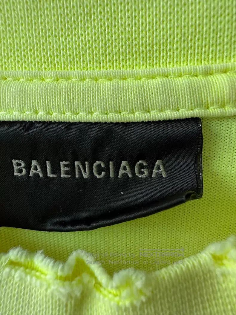 Balenciaga Balenciaga Yellow Tape Short Sleeve M Size US M / EU 48-50 / 2 - 3 Thumbnail