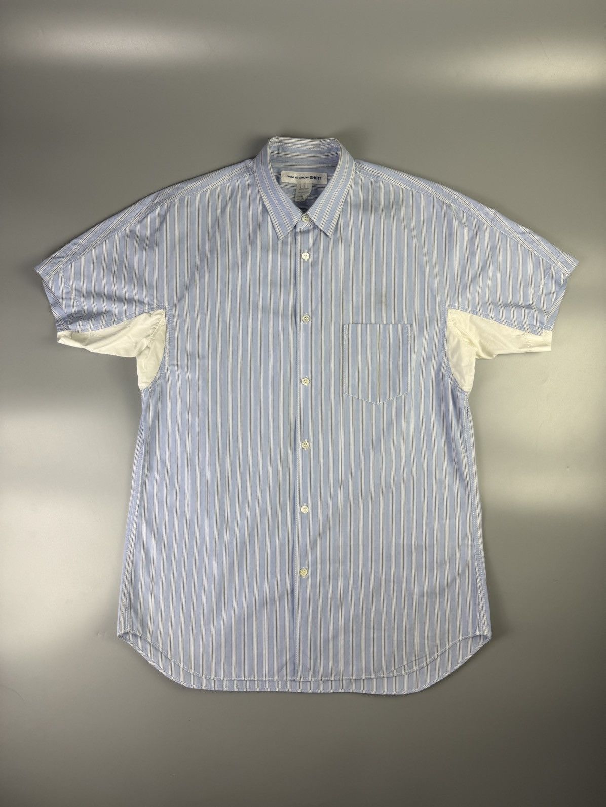 Comme des Garcons SHIRT CDG SHIRT - Striped Short Sleeve Shirt Size US L / EU 52-54 / 3 - 1 Thumbnail