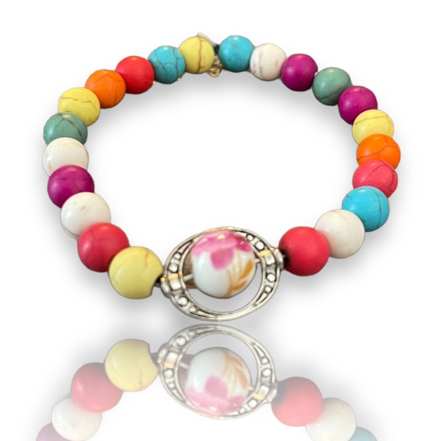 Other Handmade Marbled Multicolor Slip On Bracelet Size ONE SIZE - 3 Thumbnail