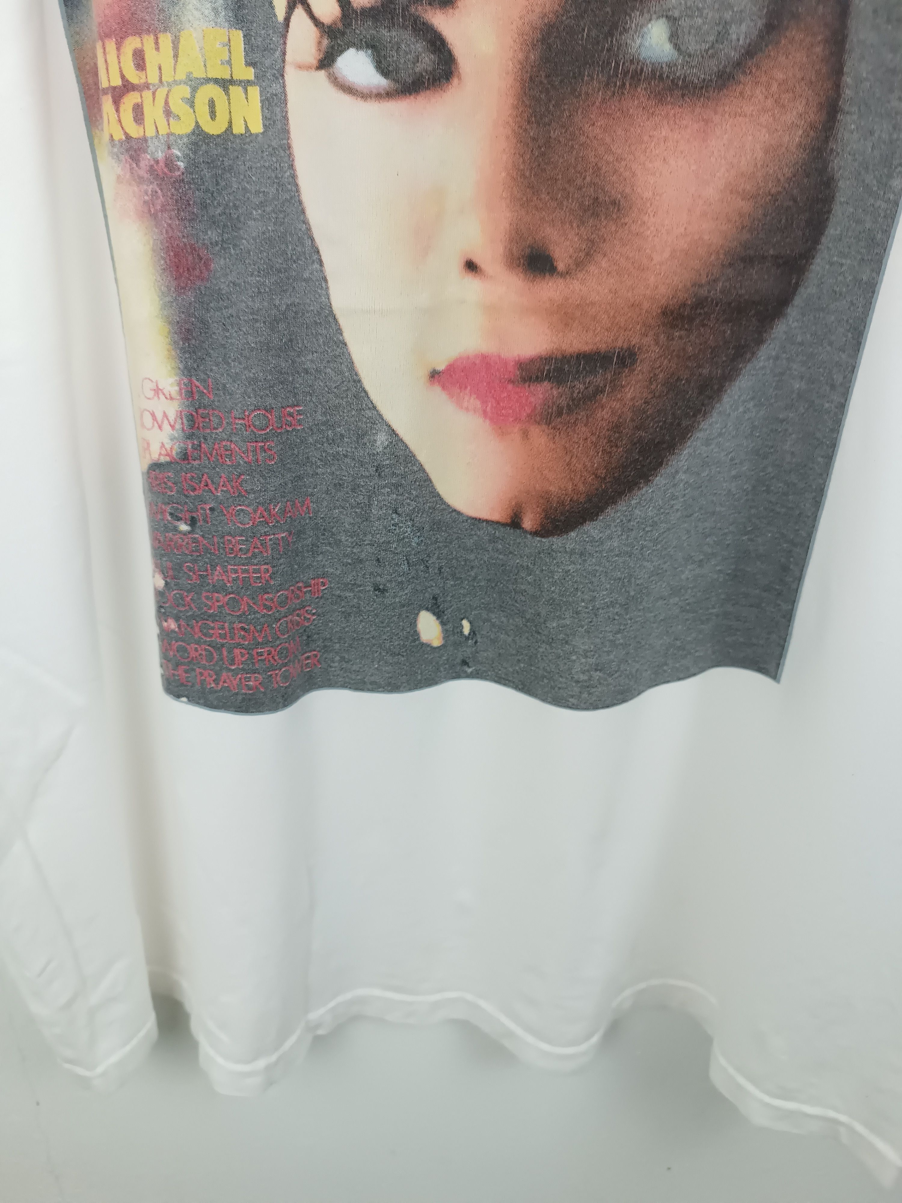 Rap Tees VINTAGE Y2K SPIN MAGAZINE MICHAEL JACKSON FADED TEE POP Size US XL / EU 56 / 4 - 11 Thumbnail