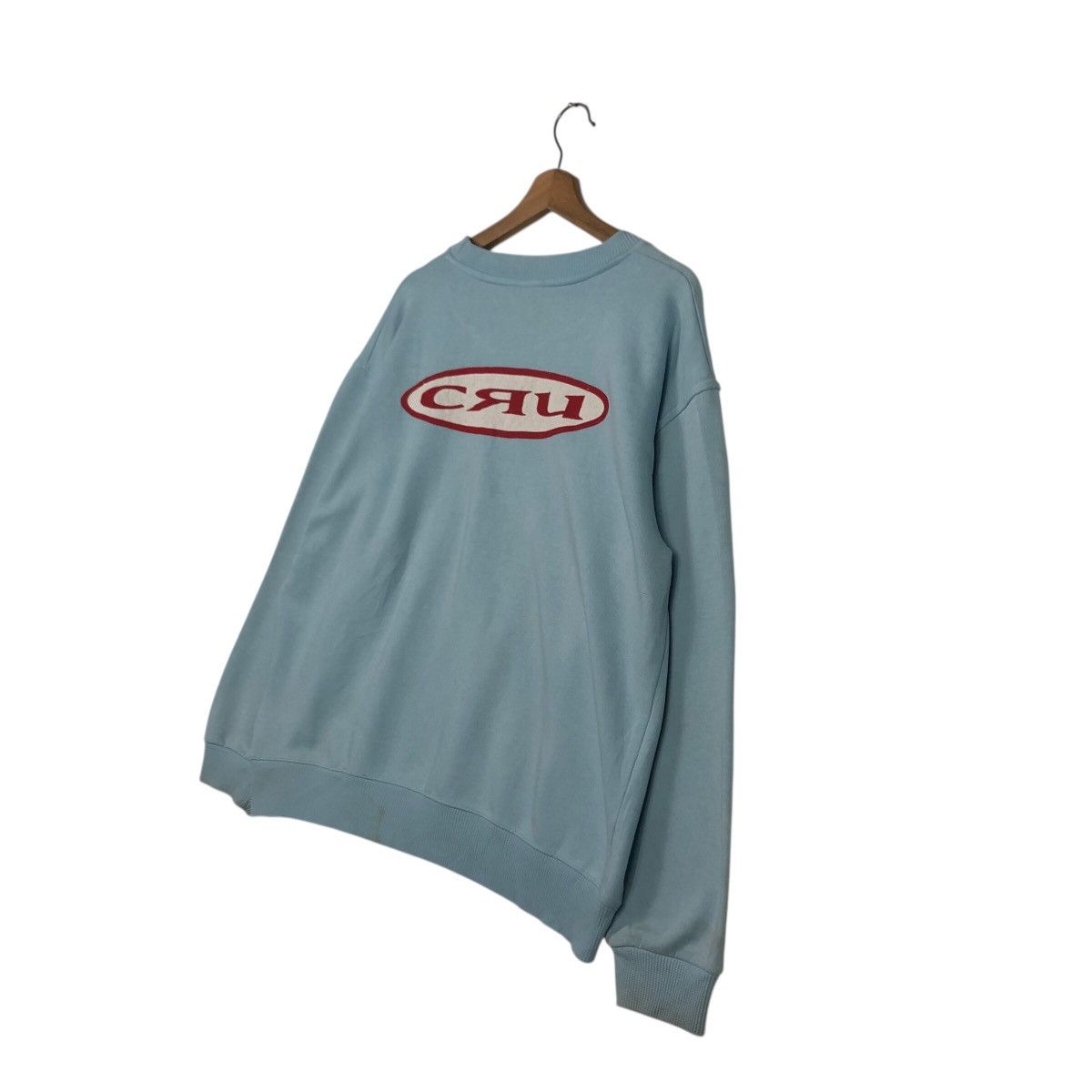 Vintage 📌Vintage Sweatshirt Cru Design Made in Usa Big Logo Size US M / EU 48-50 / 2 - 11 Thumbnail