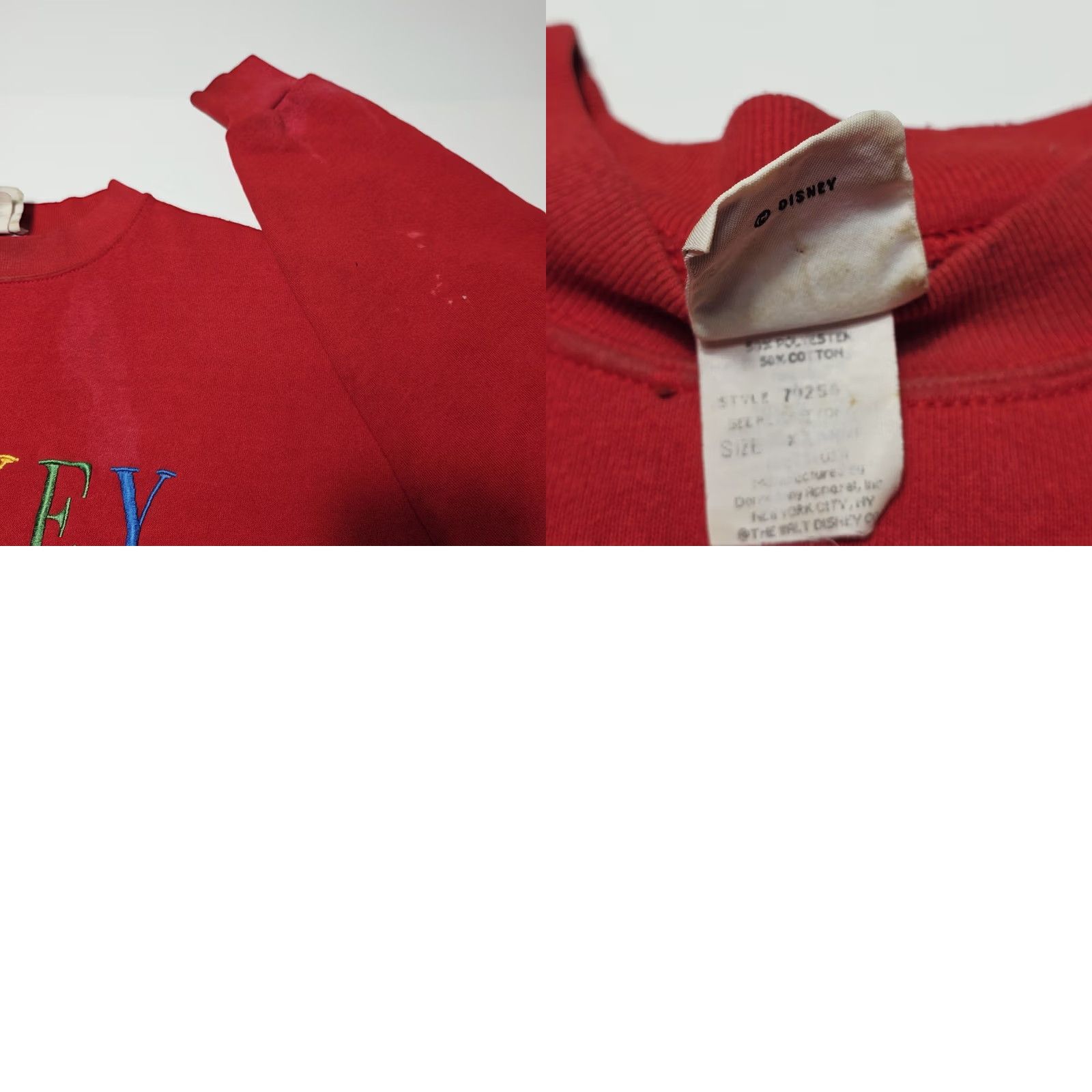 Mickey Unlimited VINTAGE Disney Mickey Mouse Crewneck Sweatshirt Adult XL Embroidered Stained Size US XL / EU 56 / 4 - 8 Thumbnail