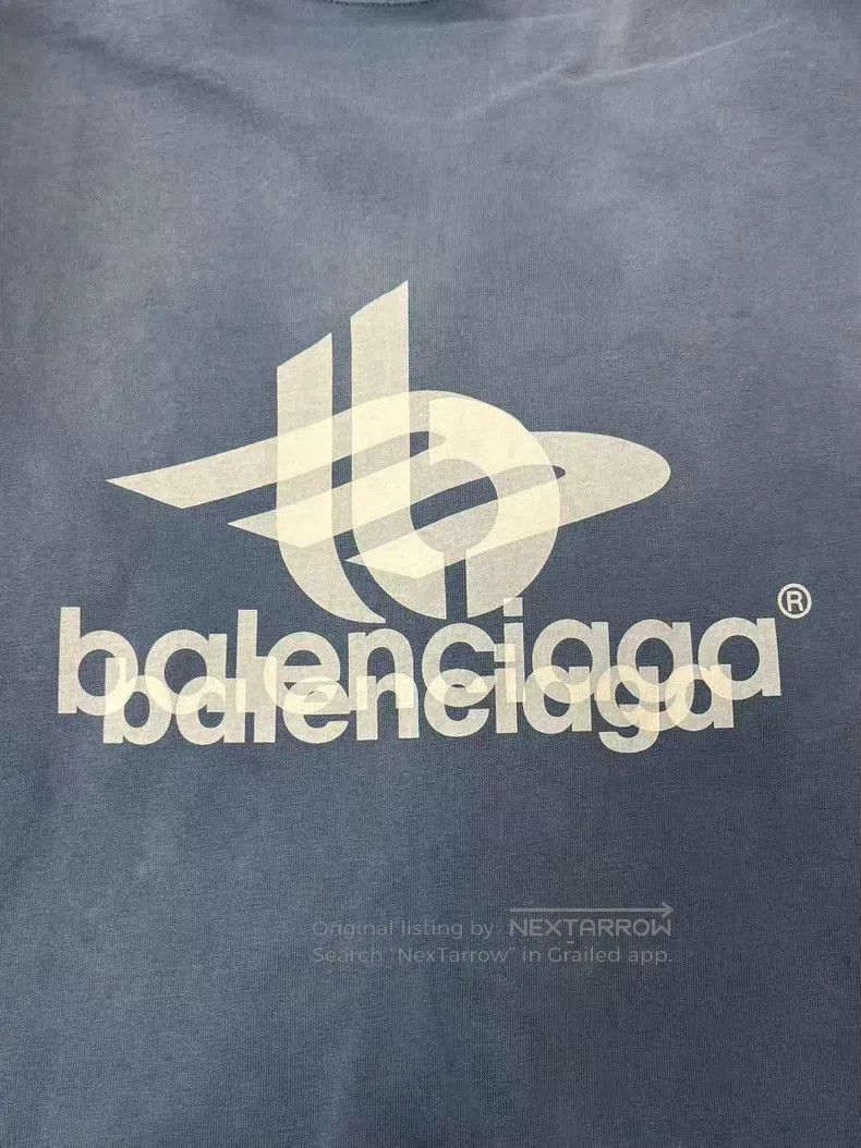 Balenciaga Balenciaga Letter Logo Printed Round Neck Short Sleeve T-S Size US XL / EU 56 / 4 - 3 Thumbnail