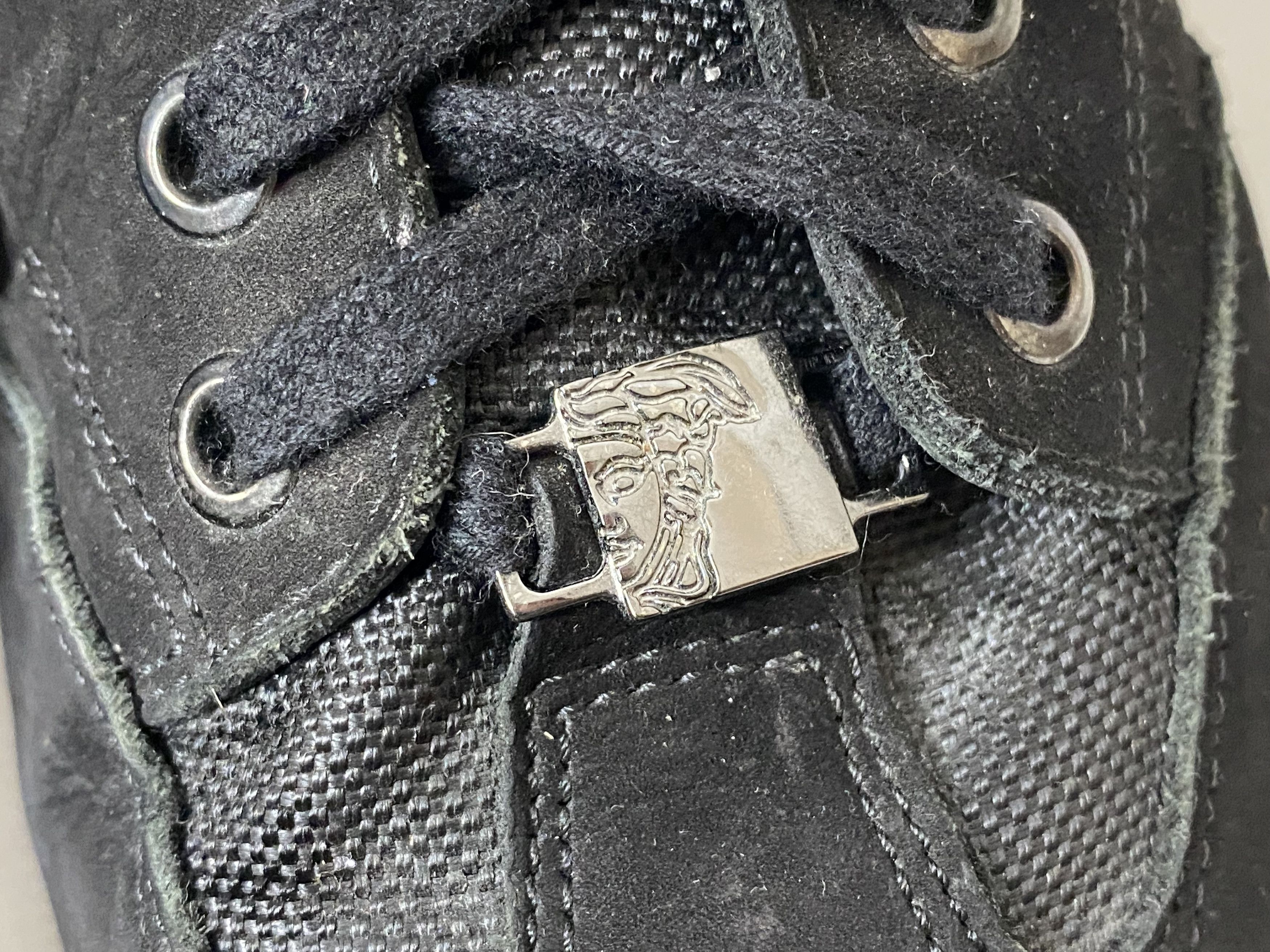 Versace × Versace Jeans Couture VERSACE COLLECTION SUEDE AND PATENT LEATHER SNEAKERS Size US 9 / EU 42 - 6 Thumbnail