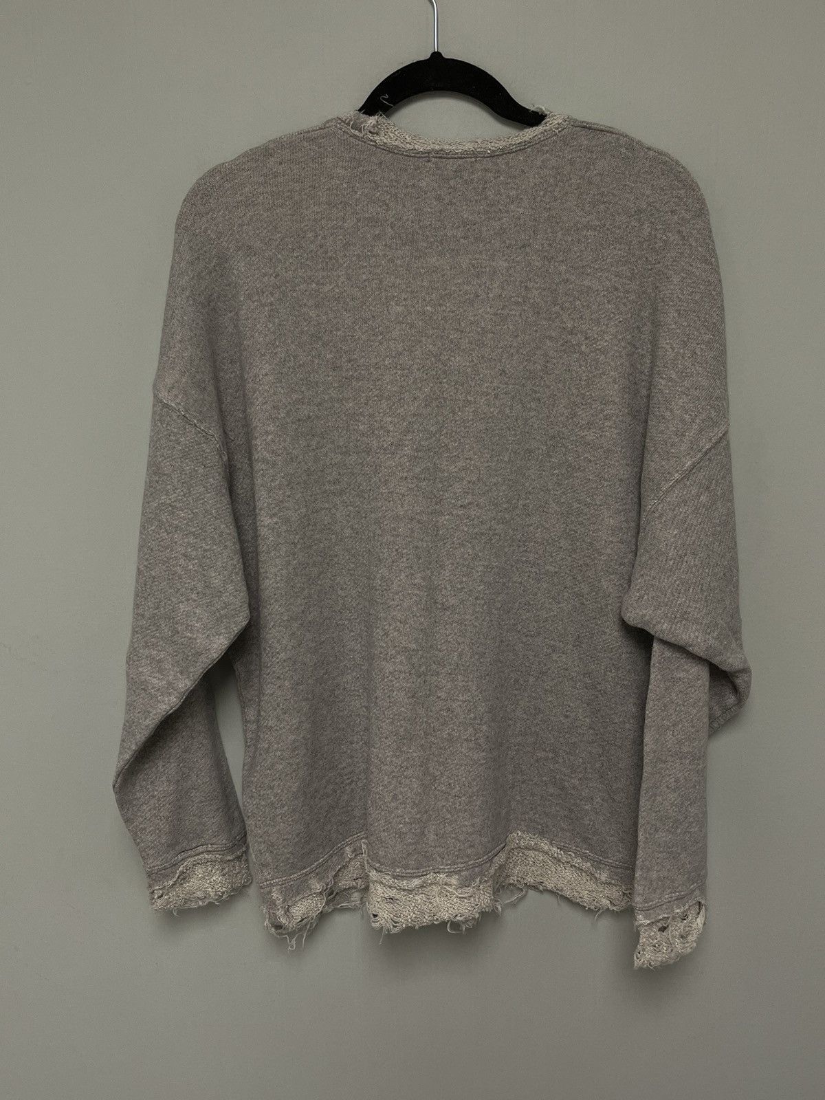 R13 Shredded Edge Oversized Crewneck. Medium Size M / US 6-8 / IT 42-44 - 9 Thumbnail
