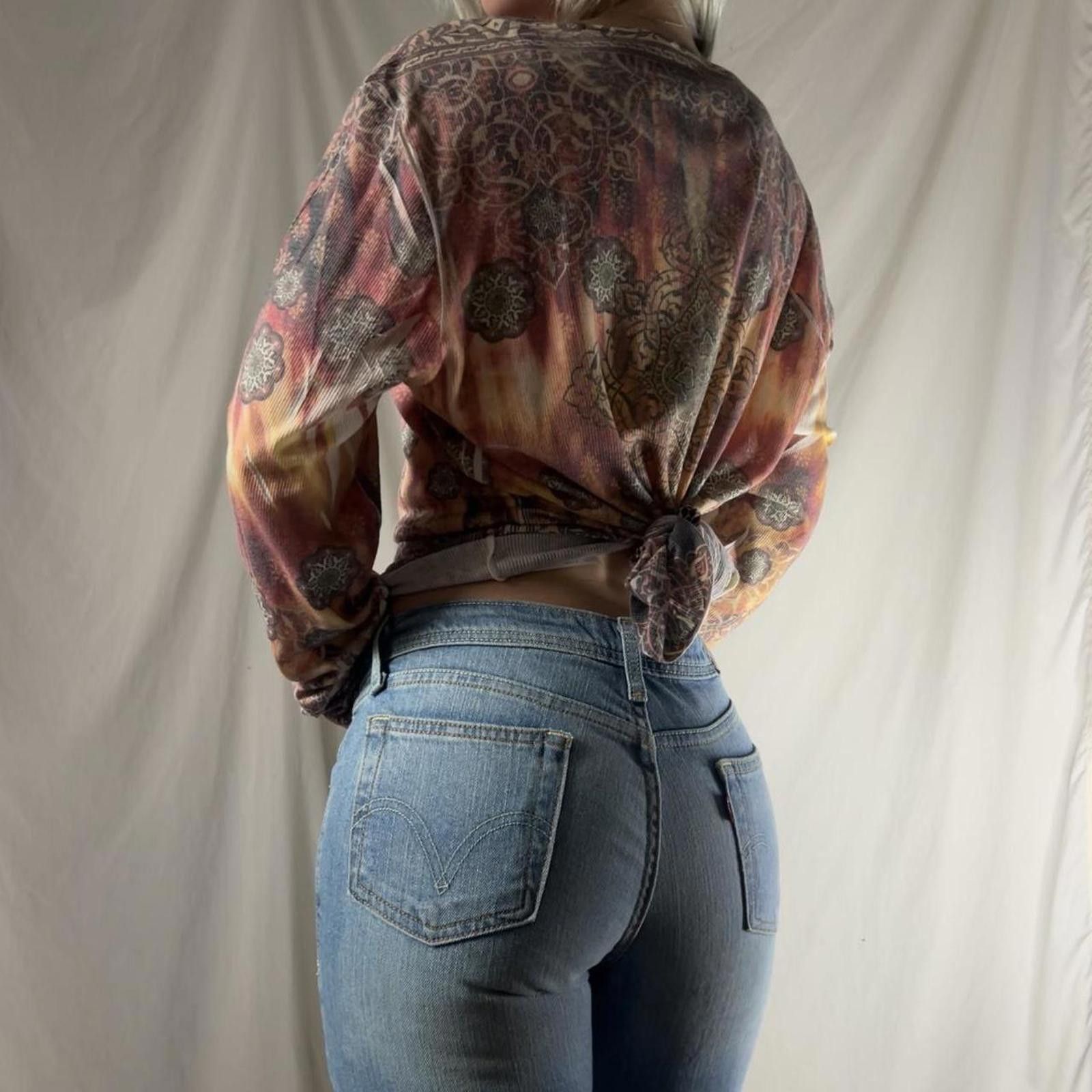 Other Vintage Y2K Kiara Rhinestone Long Sleeve Top Size XXL / US 16-18 / IT 52-54 - 2 Thumbnail