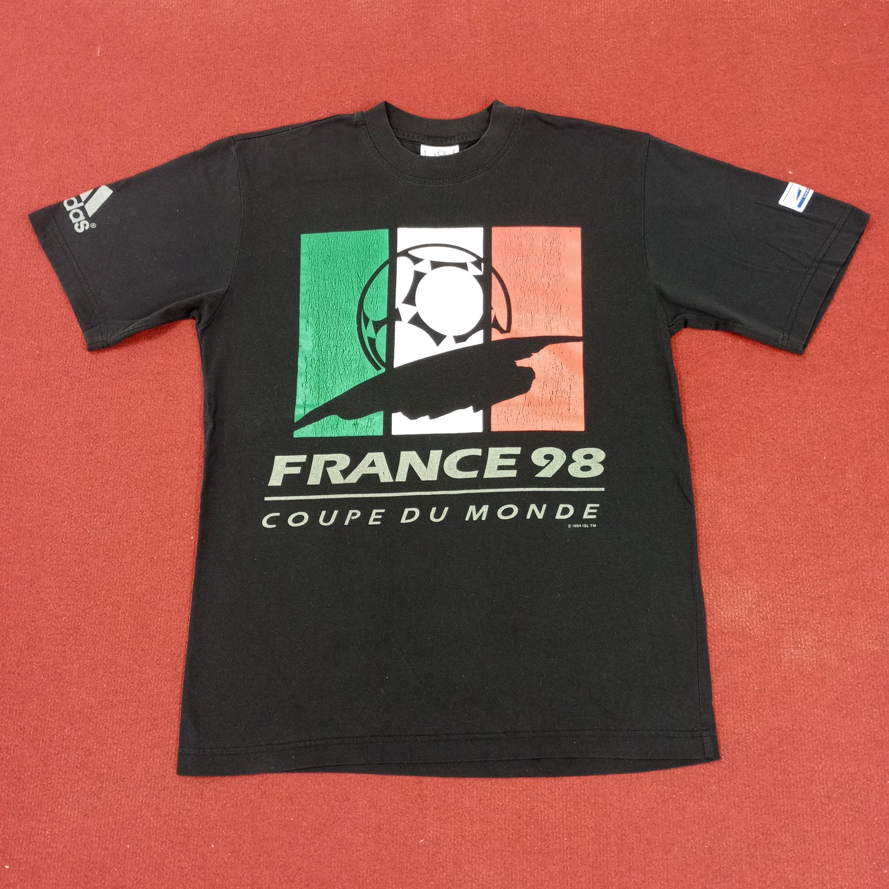 Adidas France 98 Soccer Football Promo Style Tshirt