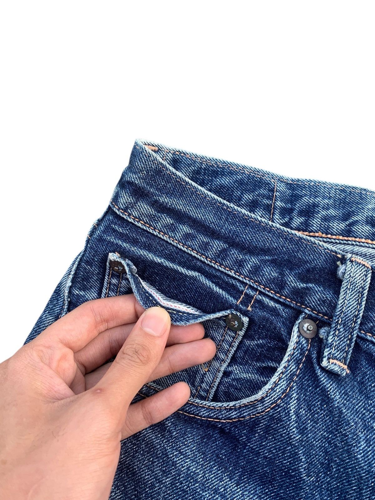 Levi's VINTAGE LEVIS 501XX SELVEDGE BIG E DAMAGE DISTRESSED DENIM Size US 30 / EU 46 - 12 Thumbnail