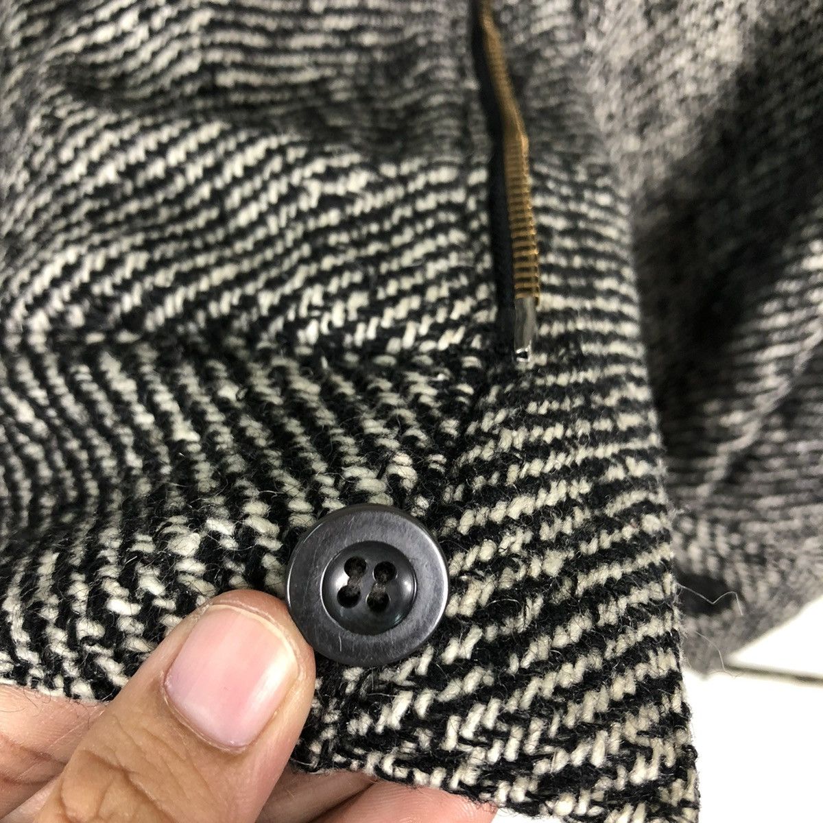 Japanese Brand 🔥80’s Intermezzo Issey Miyake Herringbone Bomber Jacket Size US L / EU 52-54 / 3 - 16 Thumbnail
