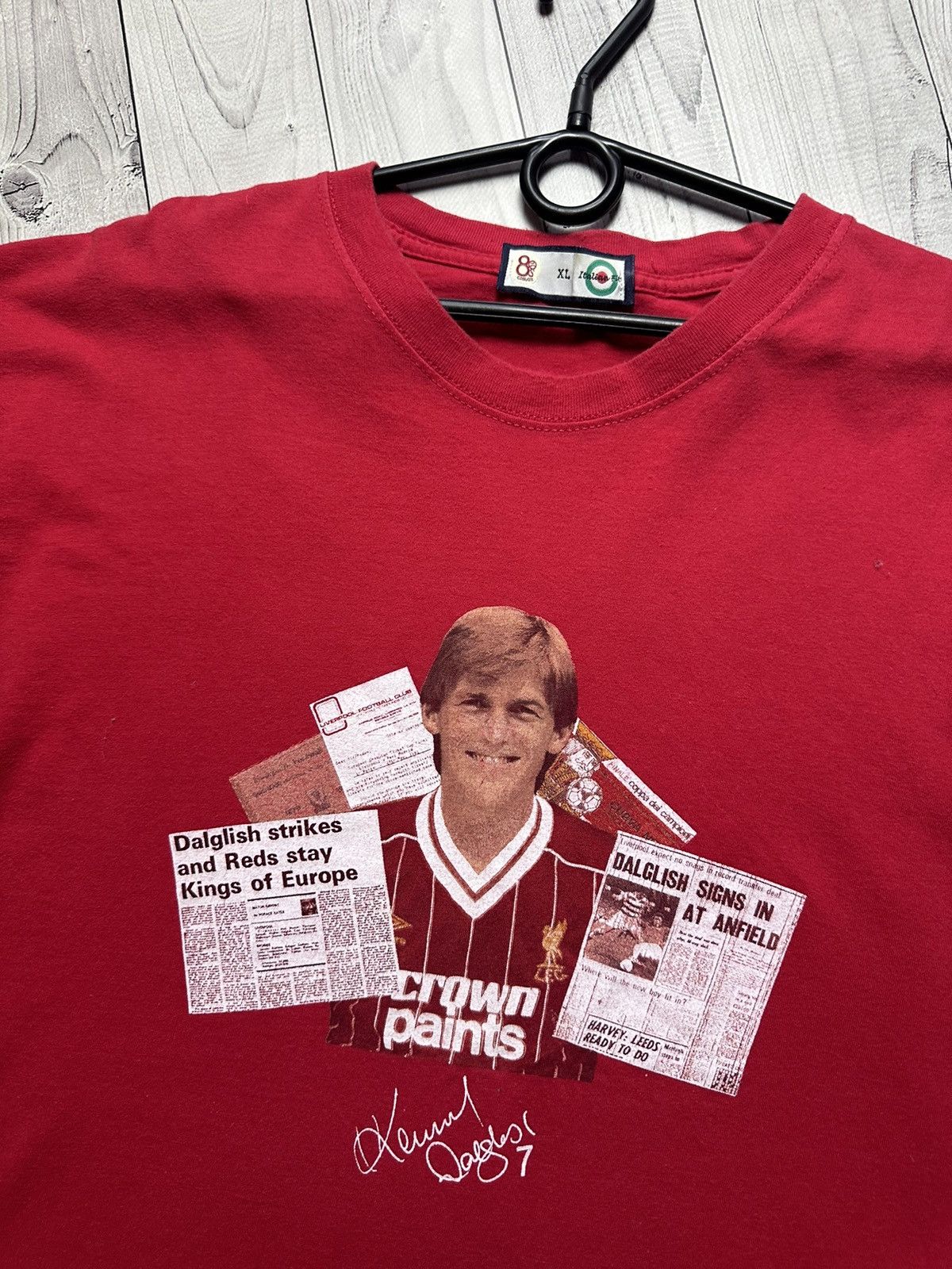 Vintage Vintage Liverpool soccer tee logo red dalglish 7 logo Xl Size US XL / EU 56 / 4 - 3 Thumbnail