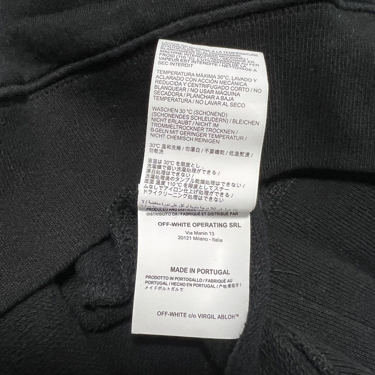 Off-White OFF-WHITE SS19 DIAGONAL SPLIT LOGO HOODIE Size US M / EU 48-50 / 2 - 8 Thumbnail