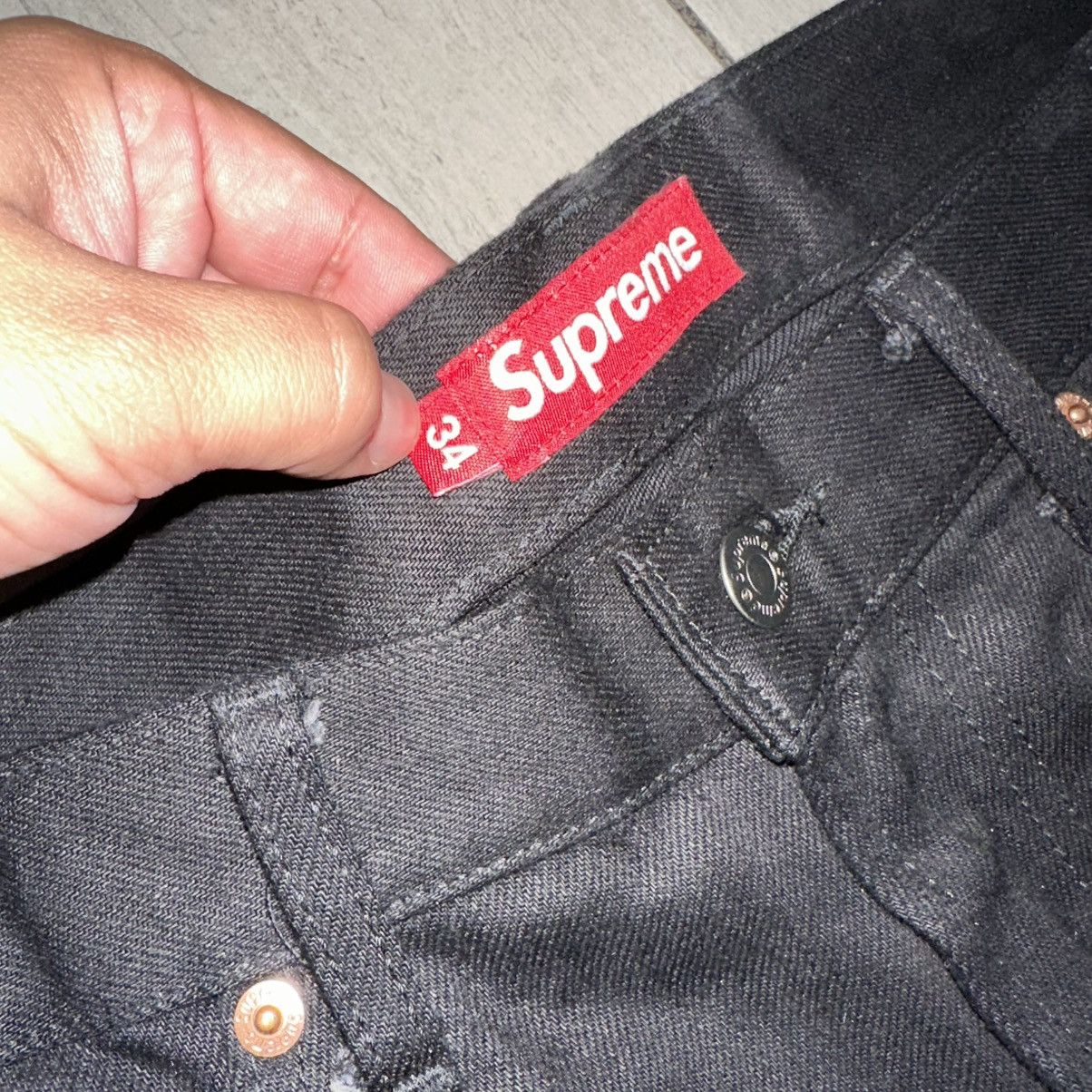 Supreme Supreme Selvedge Baggy Black Denim Size US 34 / EU 50 - 4 Thumbnail