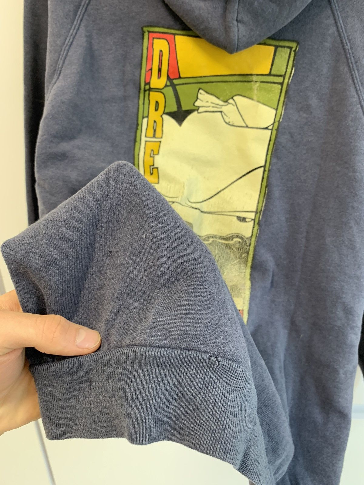 Hook-Ups × Vintage Vintage 1995 Dready Rasta Distressed Navy Hoodie Rare Size US M / EU 48-50 / 2 - 8 Thumbnail